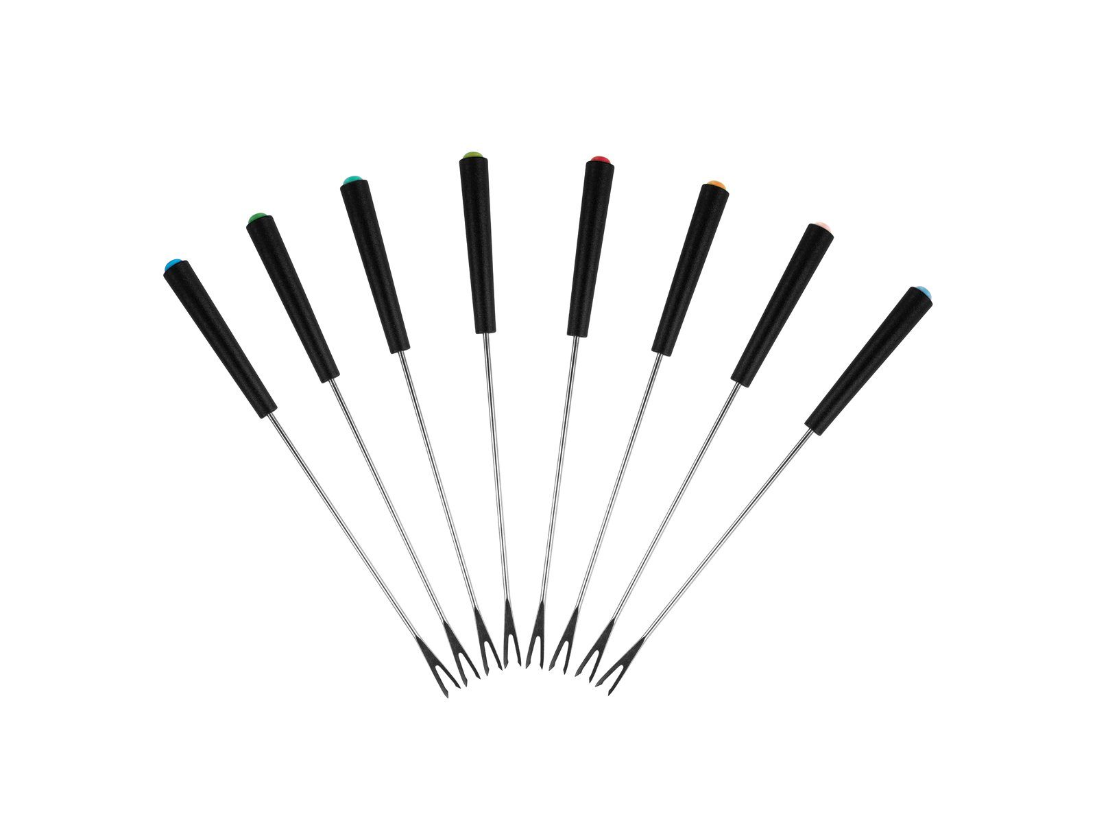 Tristar Elektro-Fondue, 8 Fonduegabeln, 1.5 l, 2-8 Personen Set Alu Fonduetopf auch für Käsefondue