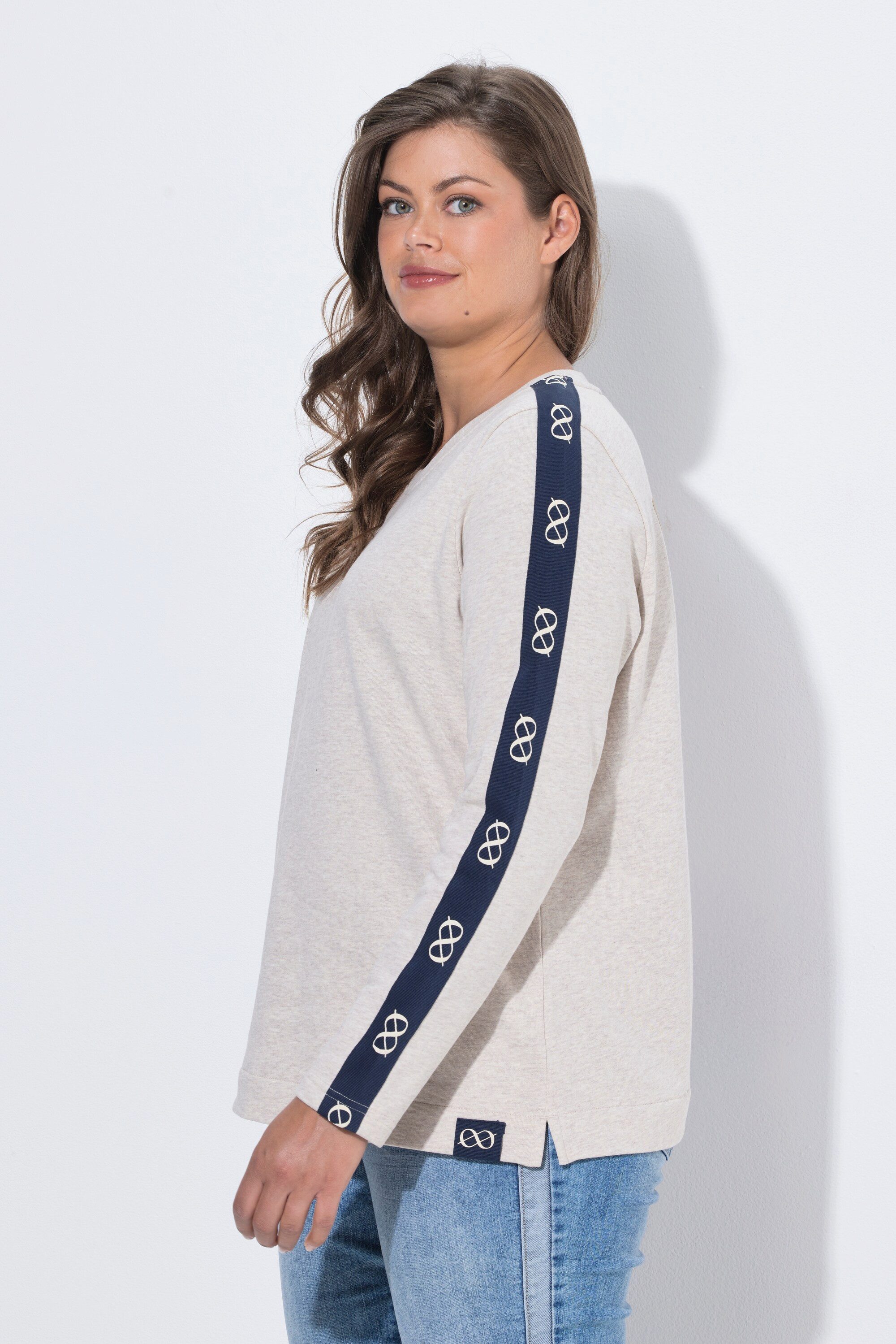 Laurasøn Sweatshirt Sweatshirt Rundhalsausschnitt Langarm Rückenprint – Bild 4 von 4