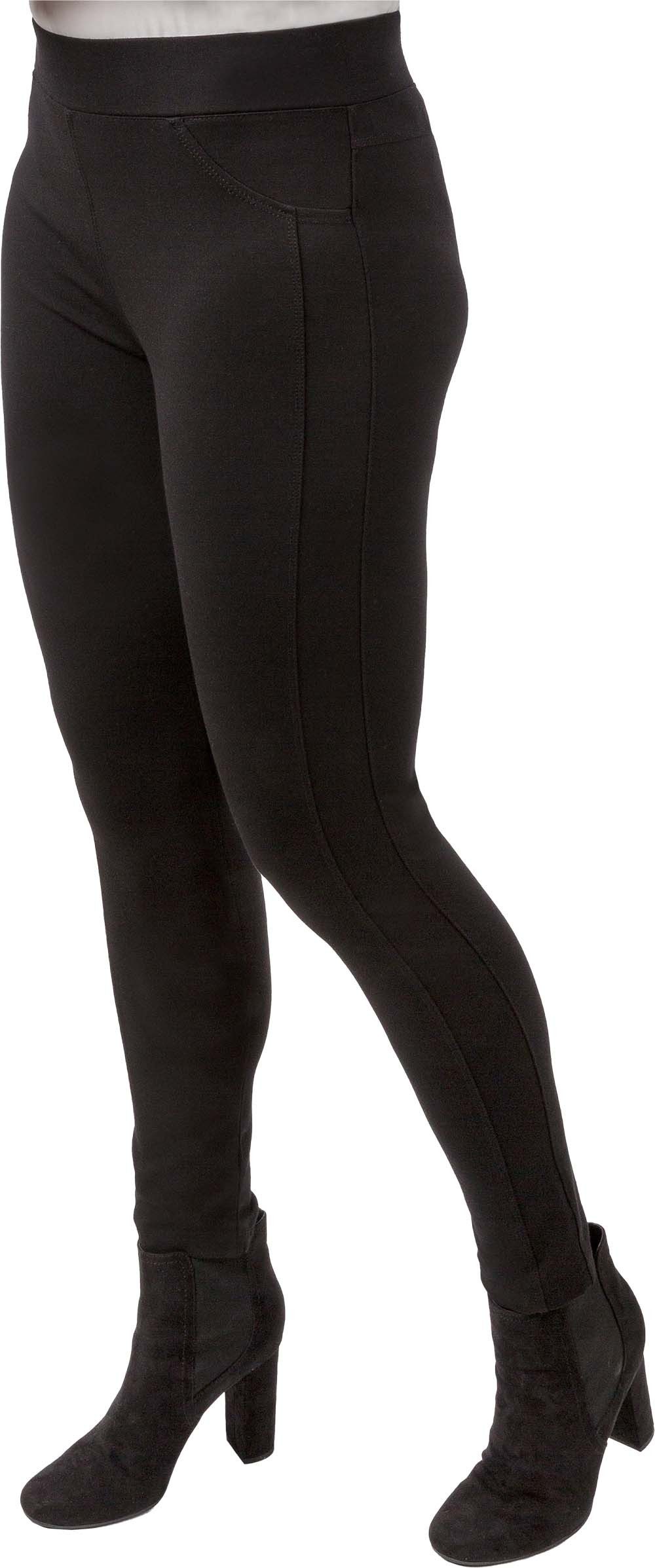 Estefania for woman Leggings 177-8301, mit tonalen Längsstreifen hohe Leibhöhe, 2 angedeutete Taschen