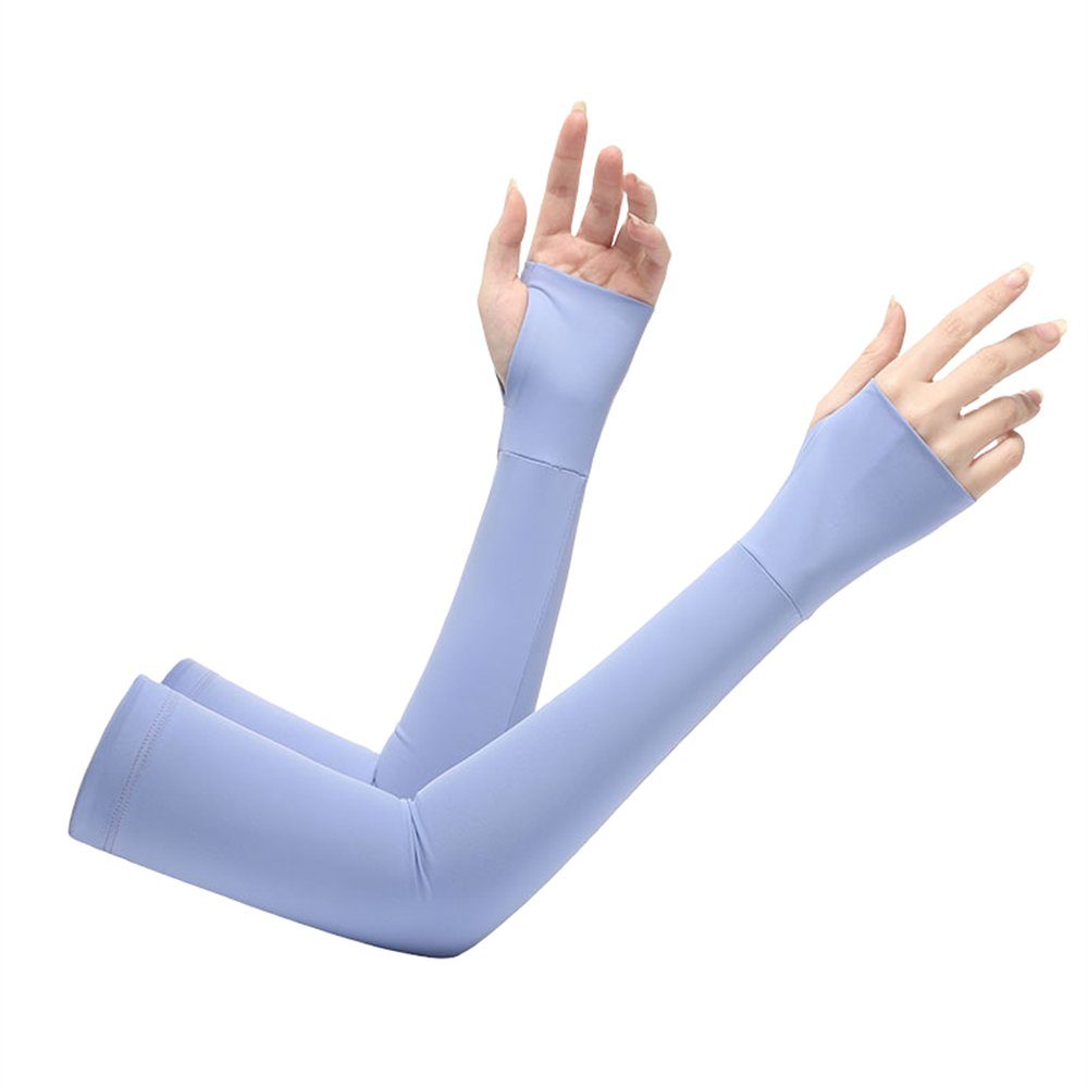 Ärmel Rouemi Arm Armstulpen Sommer-Sonnenschutz-Kampagne, Blau Kühlung Sleeves Cooling