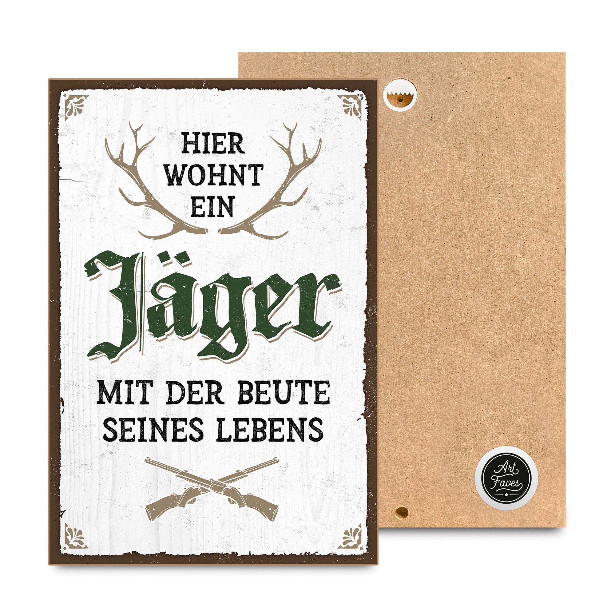 ARTFAVES Holzbild Holzschild mit Spruch - günstig online kaufen