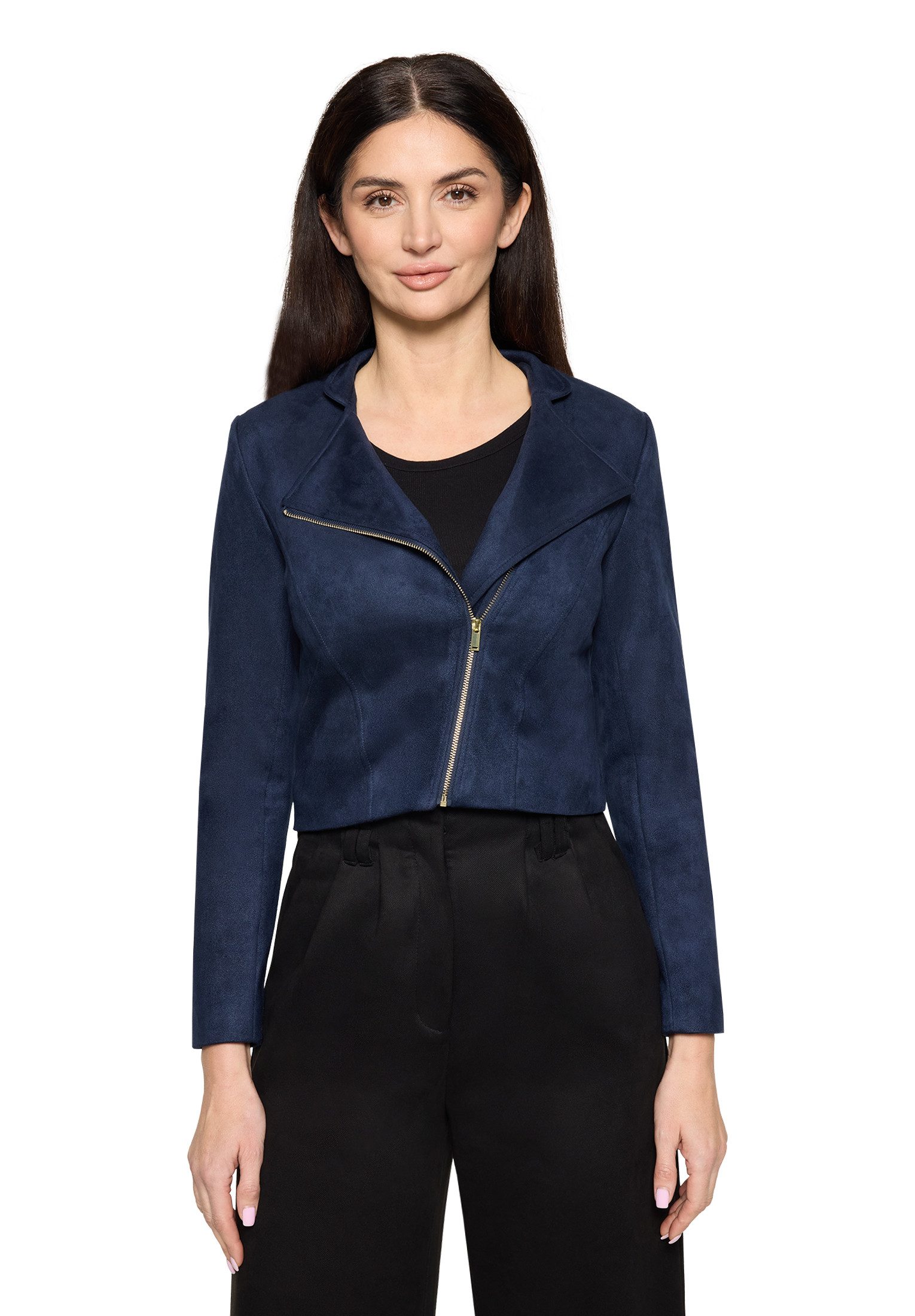 Betty&Co Jackenblazer Damen mit Stehkragen Material