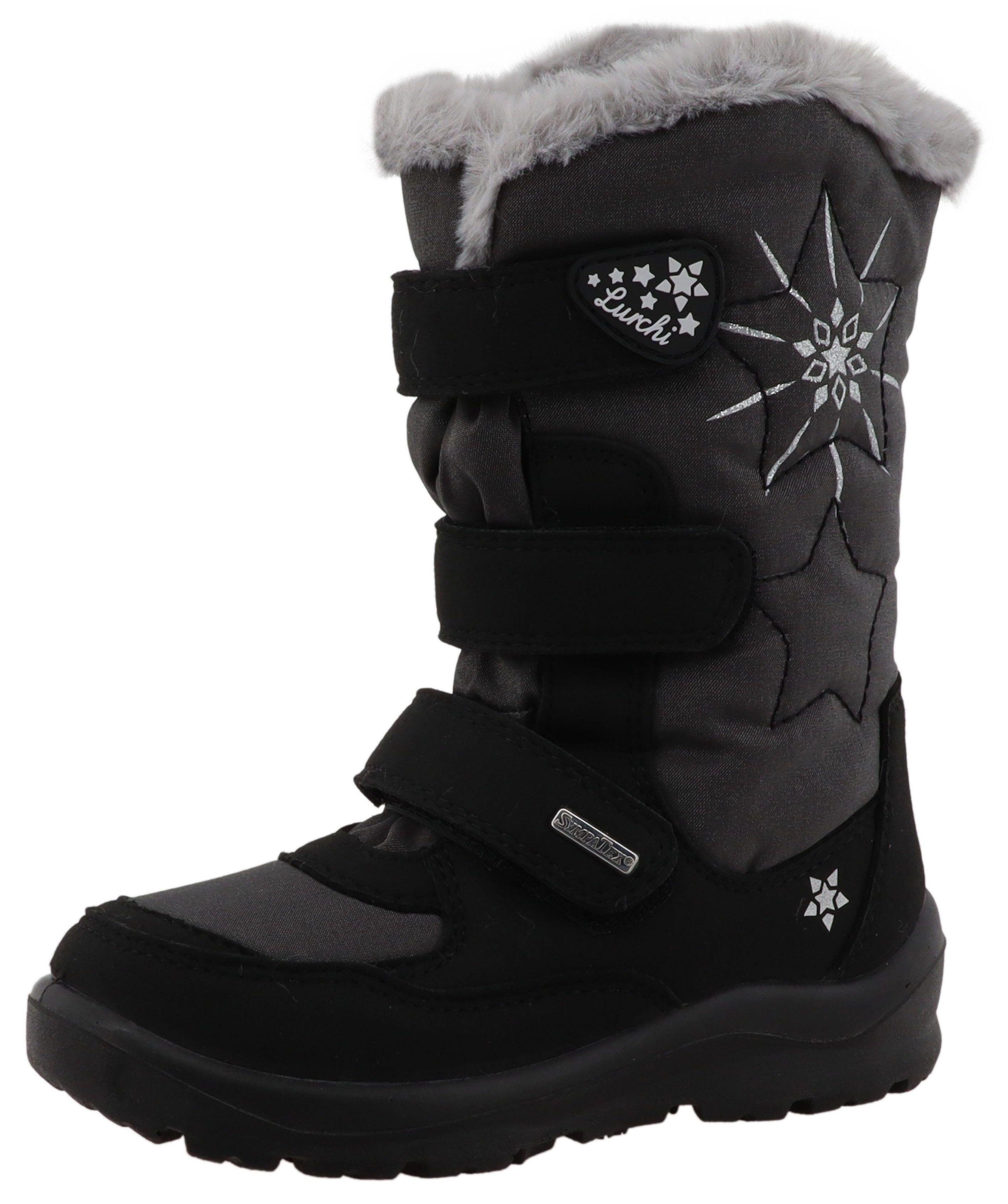Lurchi Kiku SYMPATEX Winterstiefel Klettstiefel mit Glitzer, Größenschablone zum Download