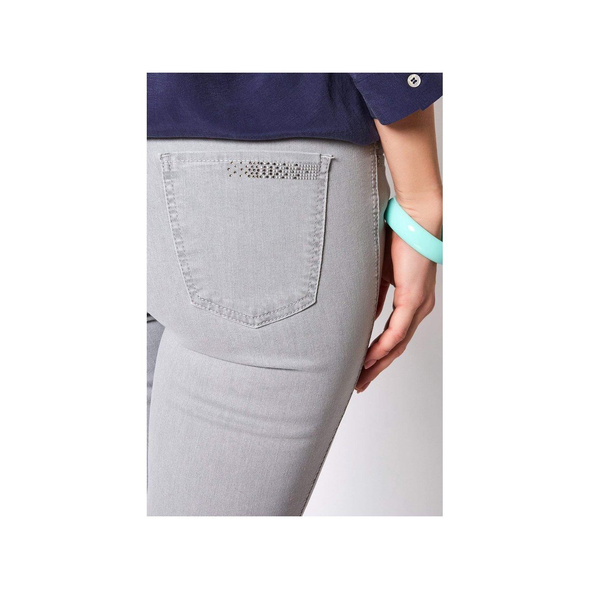5-Pocket-Jeans grau TONI (1-tlg) used grey