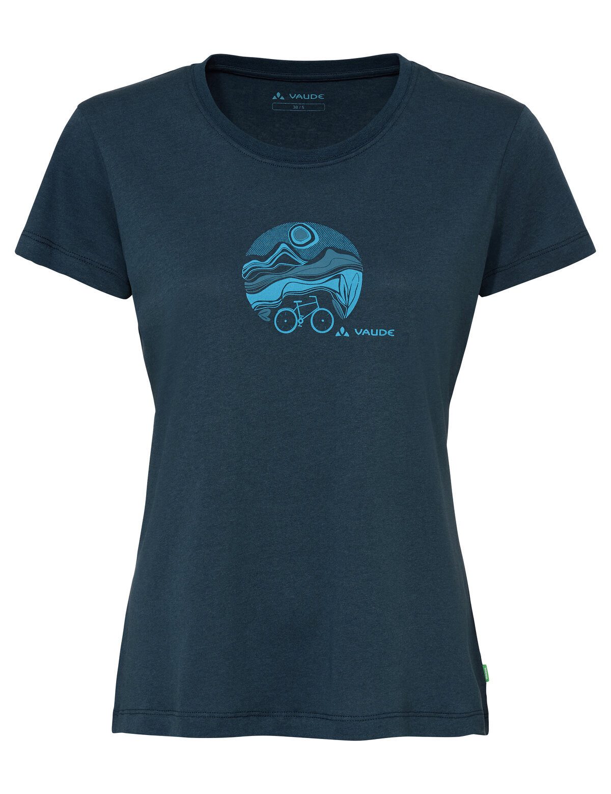 VAUDE T-Shirt Women's Cyclist T-Shirt V (1-tlg) atmungsaktives und schnelltrocknendes Radshirt