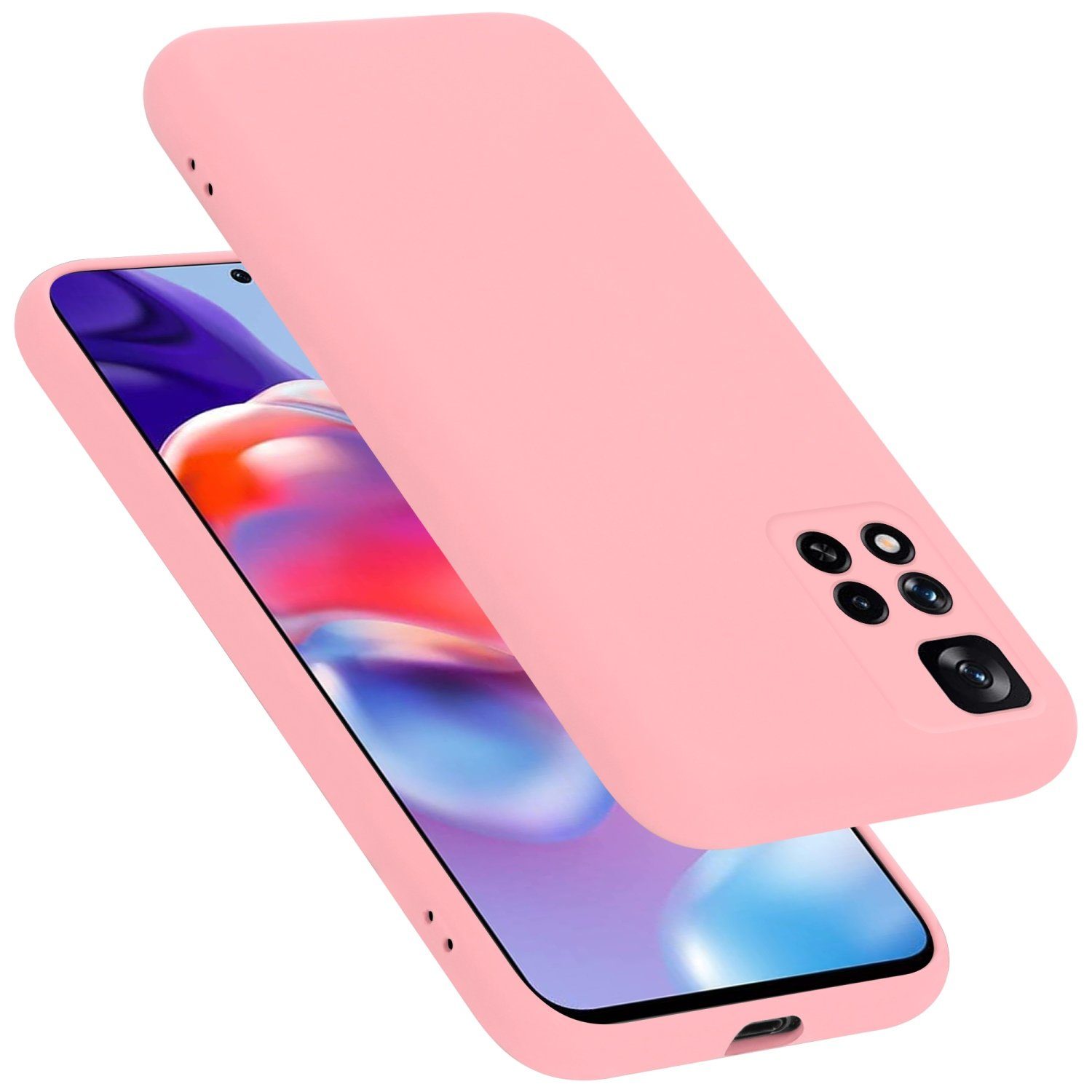 Cadorabo Handyhülle für Xiaomi RedMi NOTE 11 PRO+ Hülle Xiaomi RedMi NOTE 11 PRO+, Flexible Hülle TPU Silikon Schutzhülle Back Cover Case