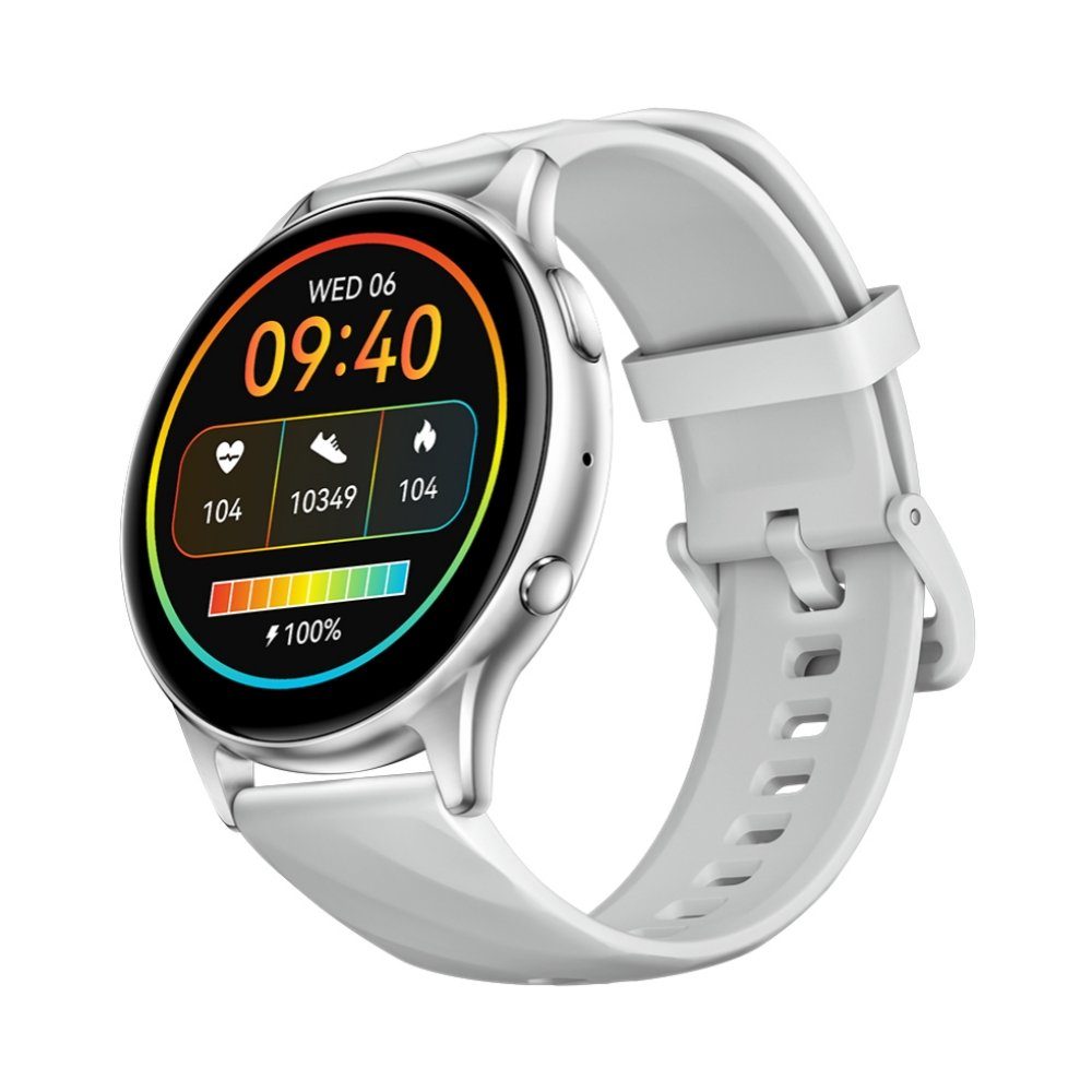 OKWISH Damen Herren Smart Watch Sportuhr Armbanduhr Fitness Uhr Uhren Tracker Smartwatch (1,.39 Zoll) Sportuhr mit 100+ Sportmodi, IP68 Wasserdicht, Bluetooth Anrufe, iOS/Android, mit Pulsmesser Schrittzähler Schlafmonitor Aktivitätstracker