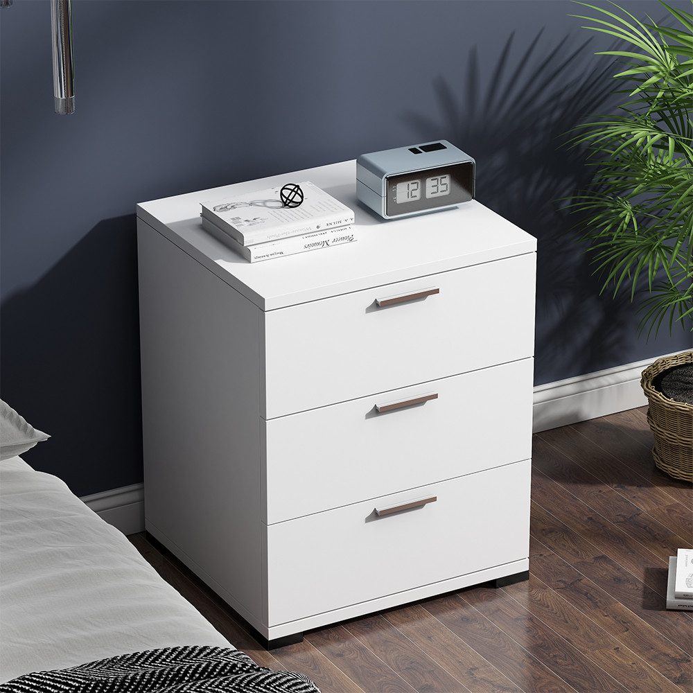 Vicco Nachtschrank Marseille, Weiß/Weiß, 46.2 x 60 cm günstig online kaufen