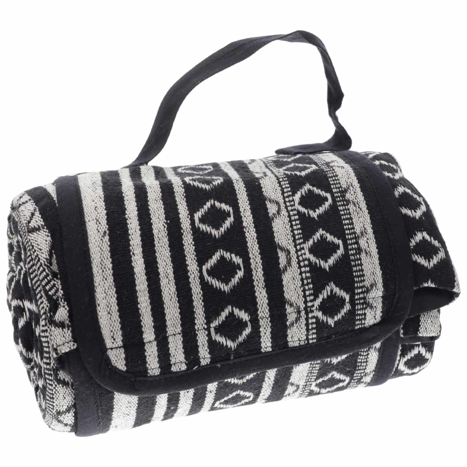 Picknickdecke Handgewebte Familien Yoga&Picknickdecke Strandtuch Schwarz günstig online kaufen