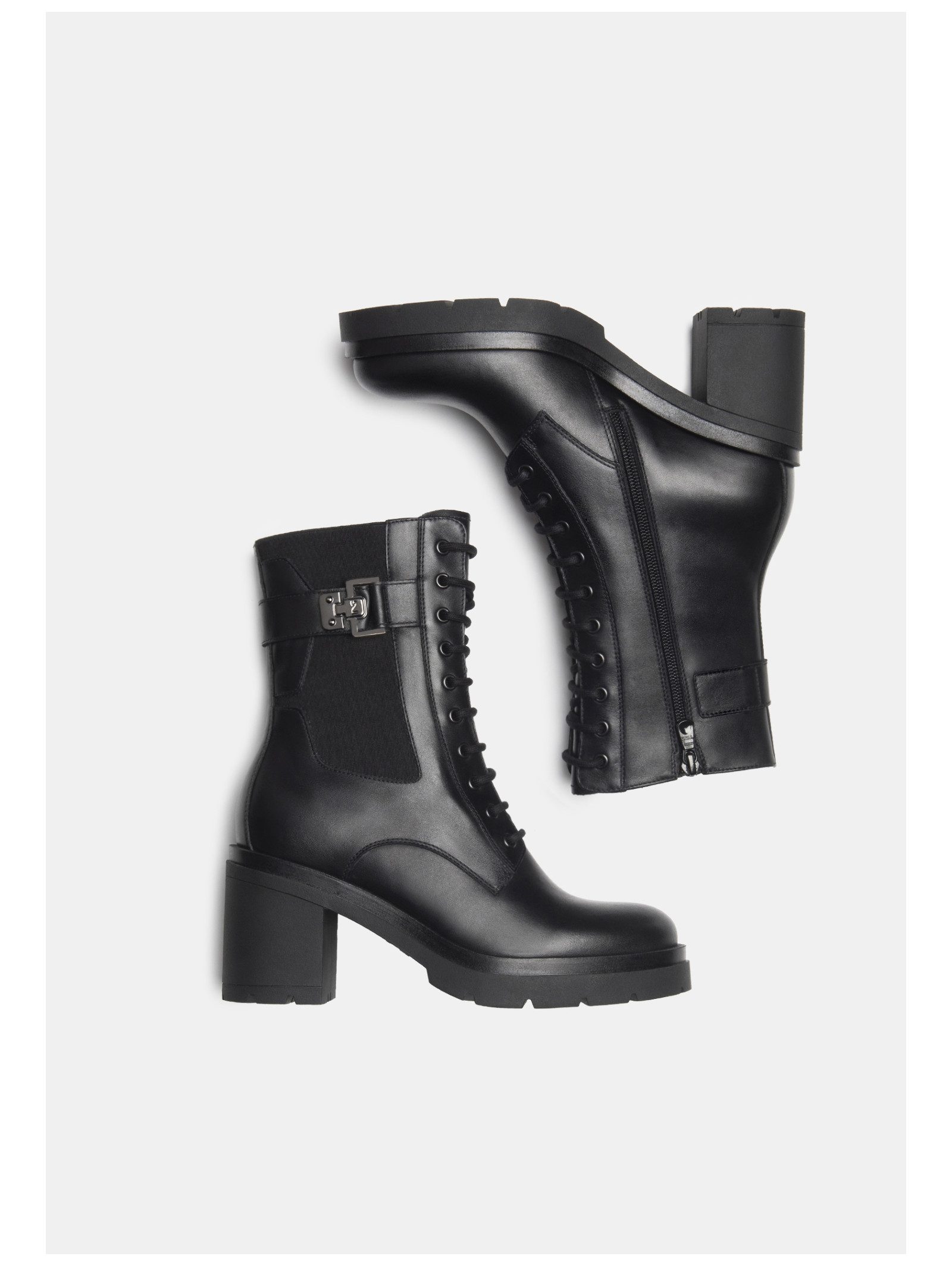 Nero Giardini Nero Giardini Stiefelette Leder/Textil High-Heel-Stiefelette