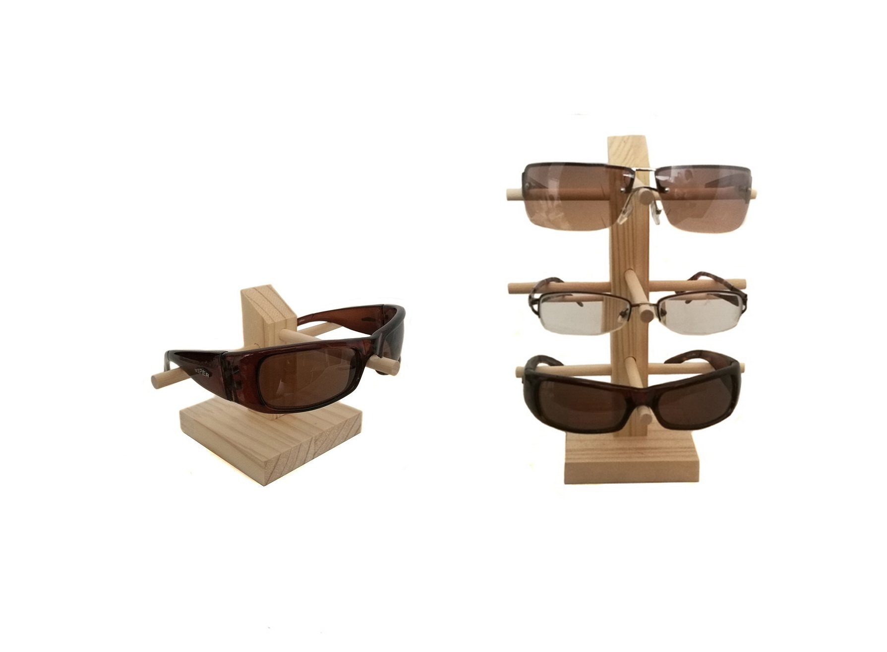 Brillenetui Brillenständer Brillenpräsenter für Brillen Holz-Ständer