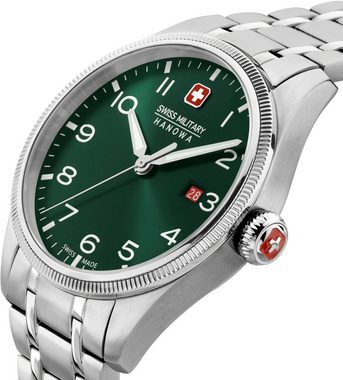 Swiss Military Hanowa Quarzuhr THUNDERBOLT, SMWGH0000803, Armbanduhr, Herrenuhr, Schweizer Uhr, Swiss Made, Datum, Saphirglas