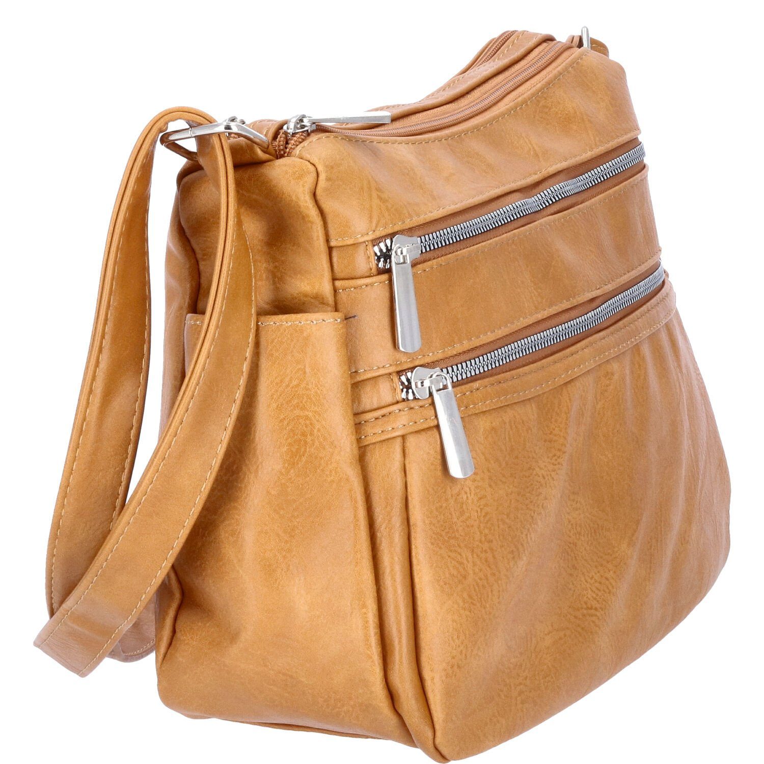 Antonio Umhängetasche Antonio Damen Handtasche gelb (1, 1-tlg., 1)