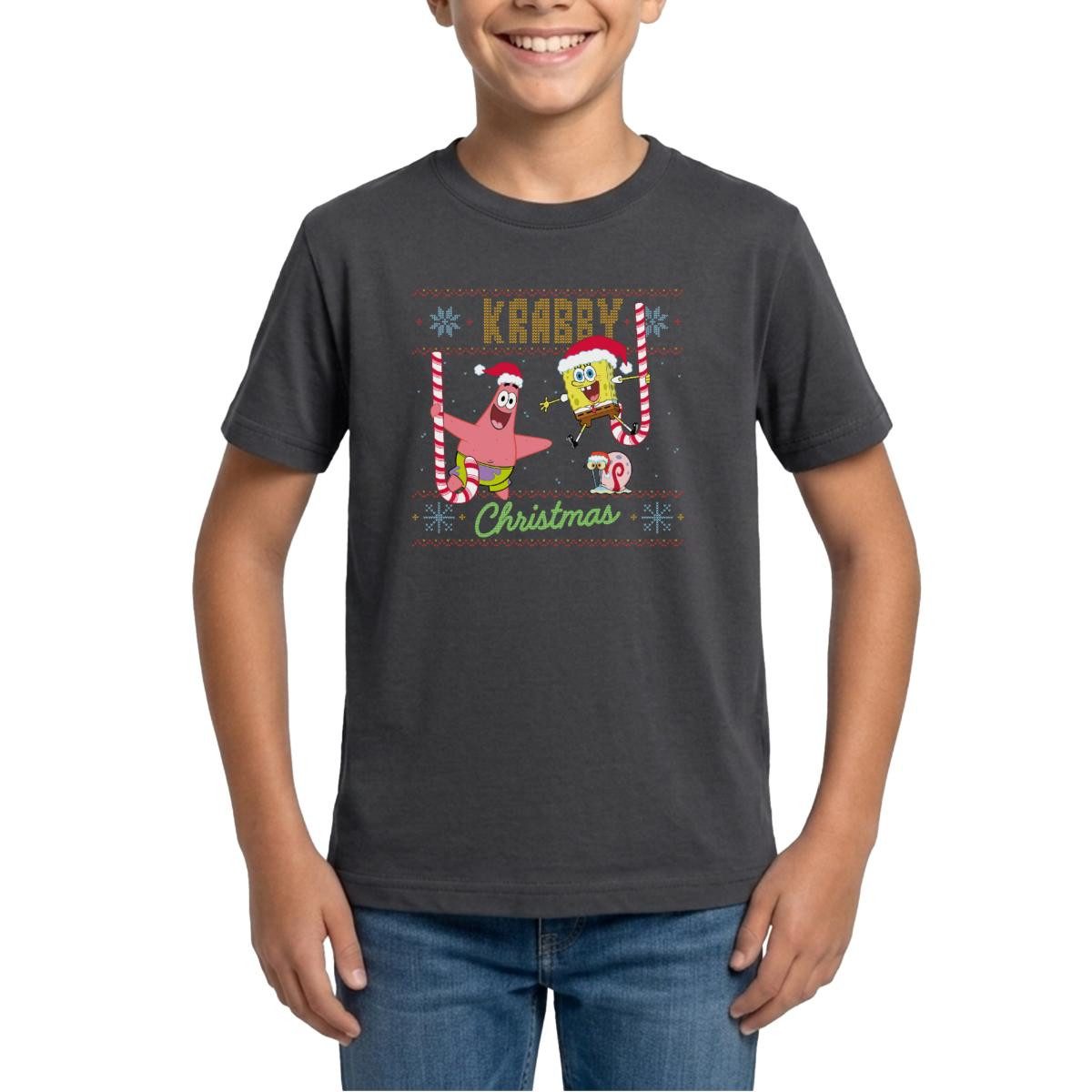 T-Shirt SpongeBob Schwammkopf Krabby Ugly Christmas Teenager T-Shirt