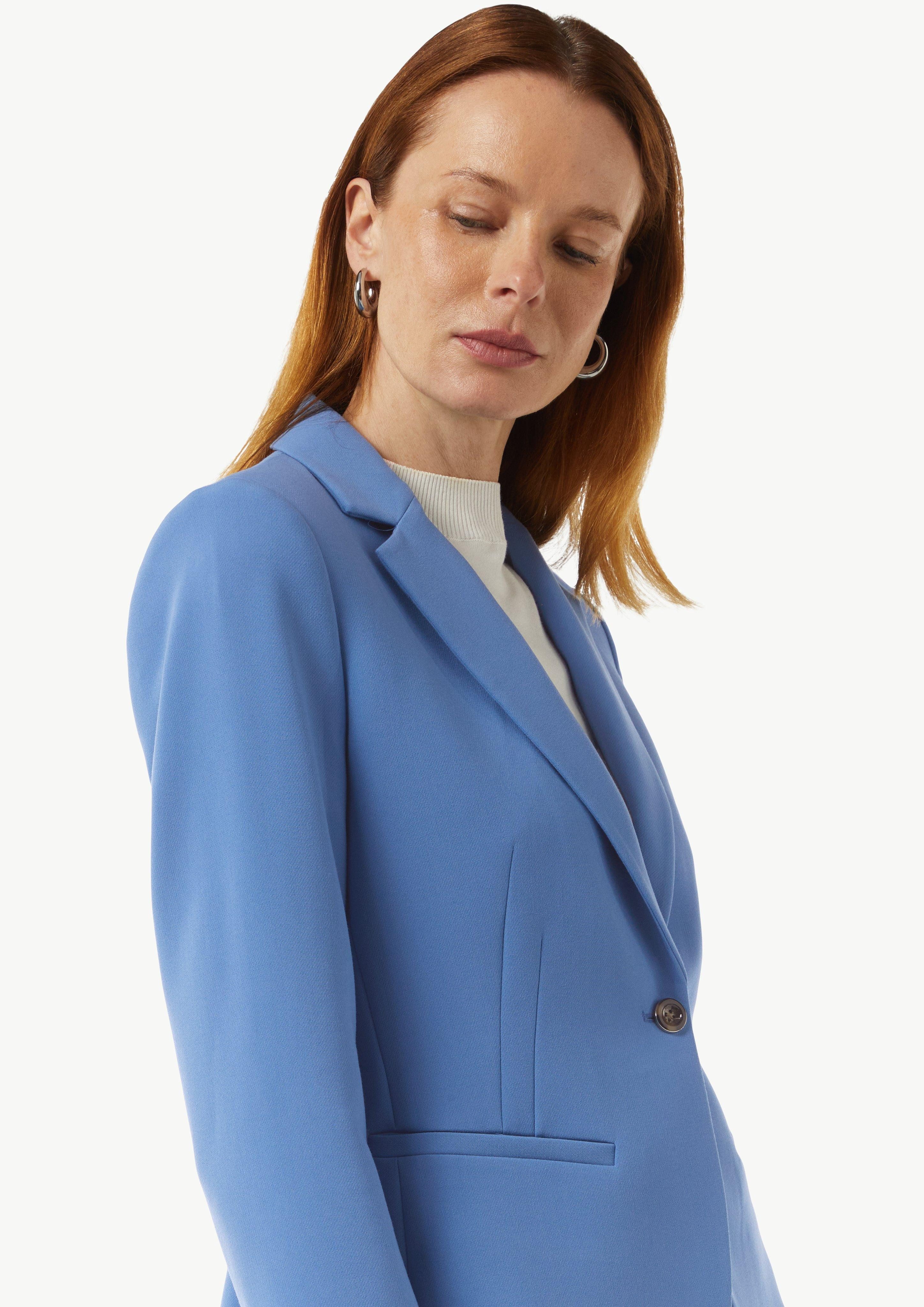 Comma Blusenblazer Antaillierter Kurzblazer mit Reverskragen günstig online kaufen
