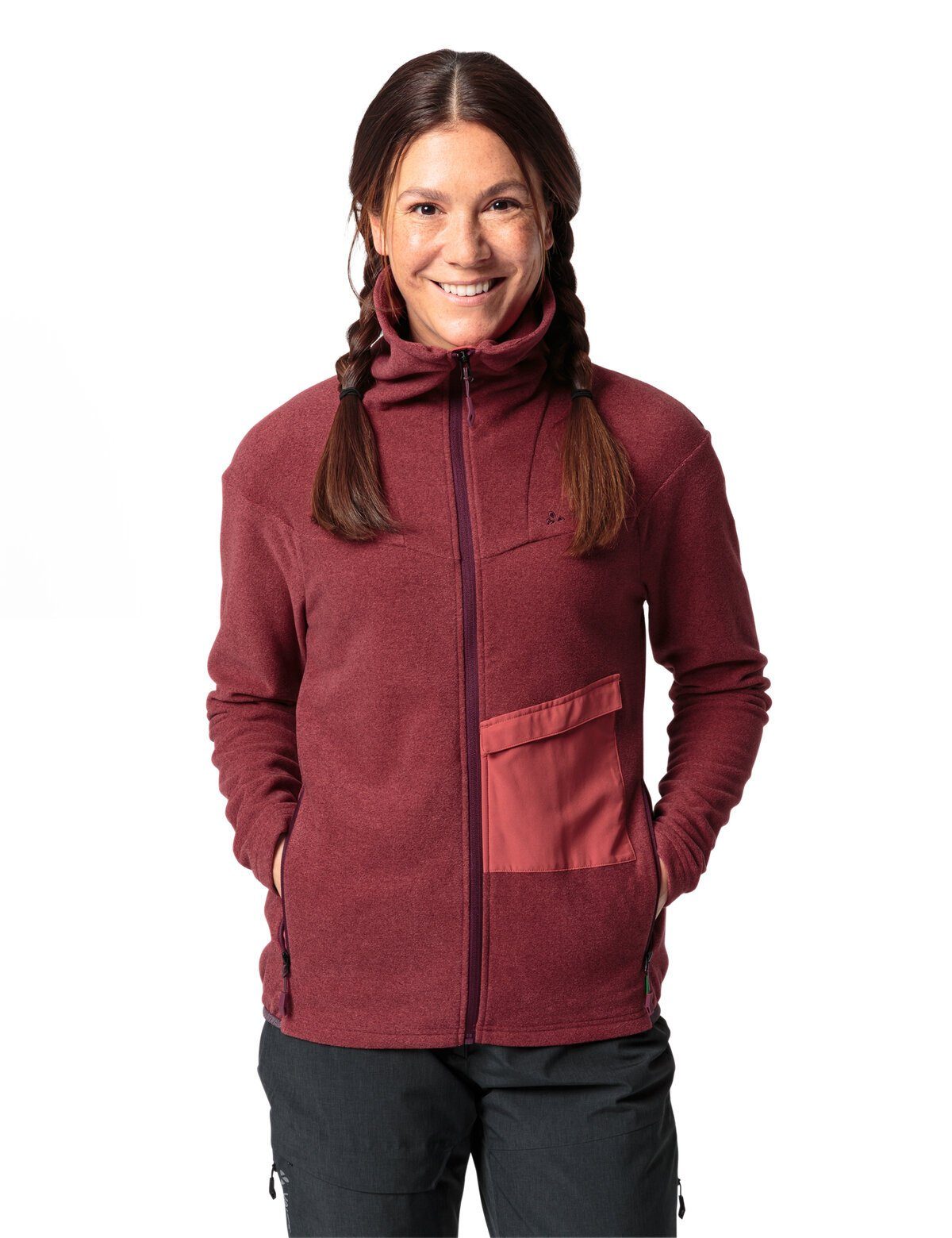 Klimaneutral brick kompensiert Outdoorjacke (1-St) Women's Jacket Fleece VAUDE Yaras