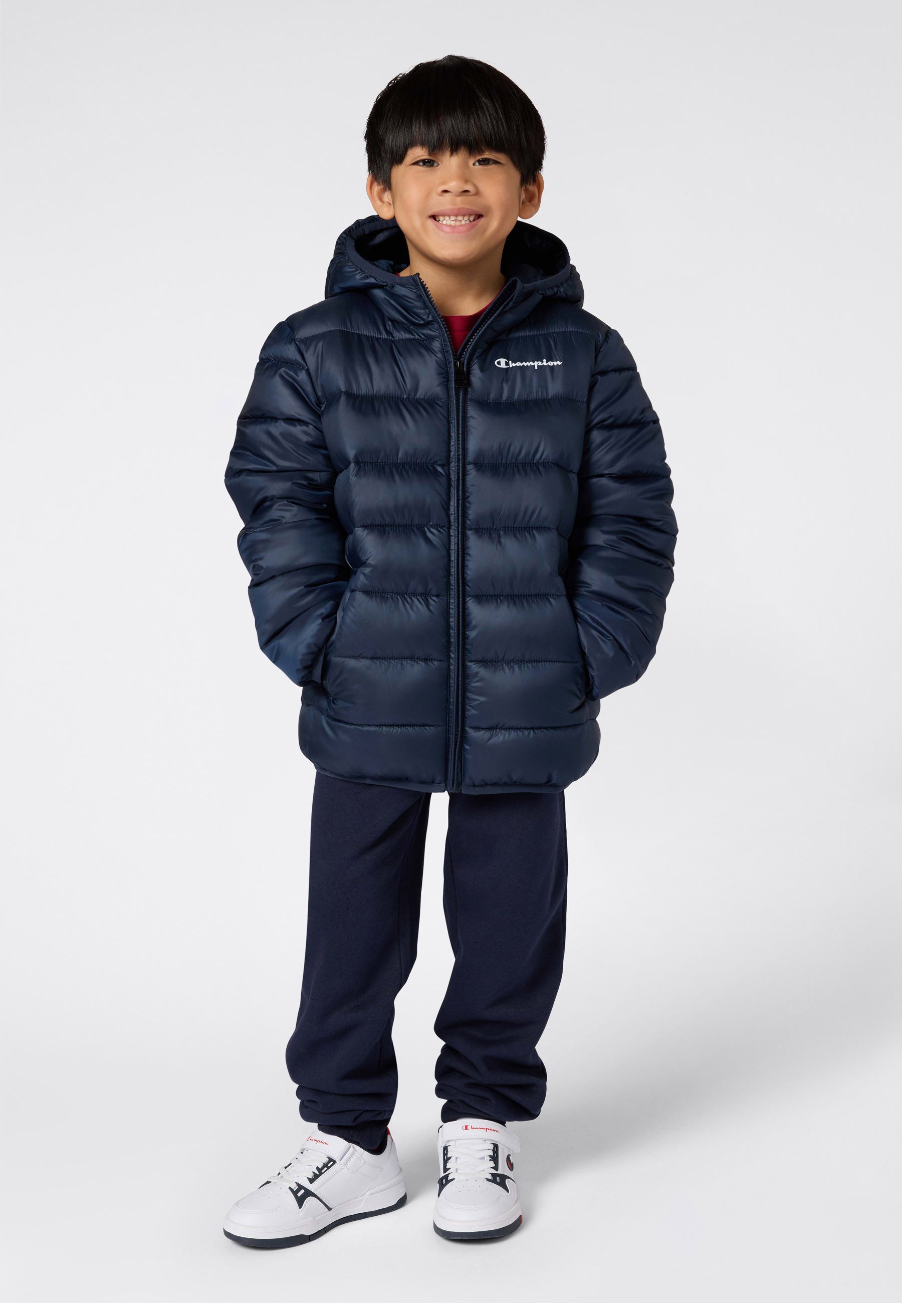 Champion Steppjacke SPORTWEAR JACKET Standard Fit mit verstellbarer Kapuze, Standard Fit – Bild 3 von 5