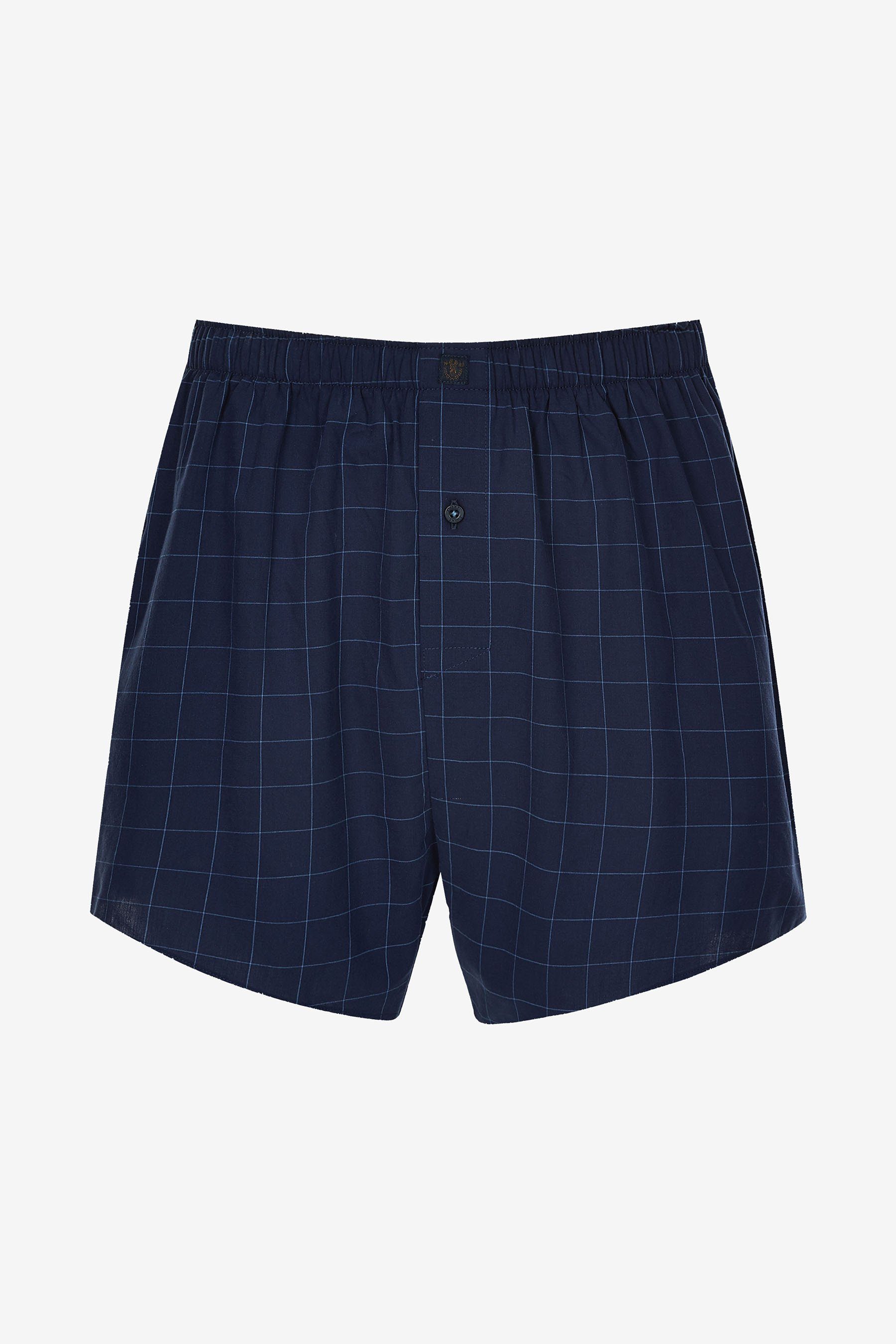 Next Baumwolle (4-St) aus Boxershorts Boxershorts reiner Navy 4 x mit Muster