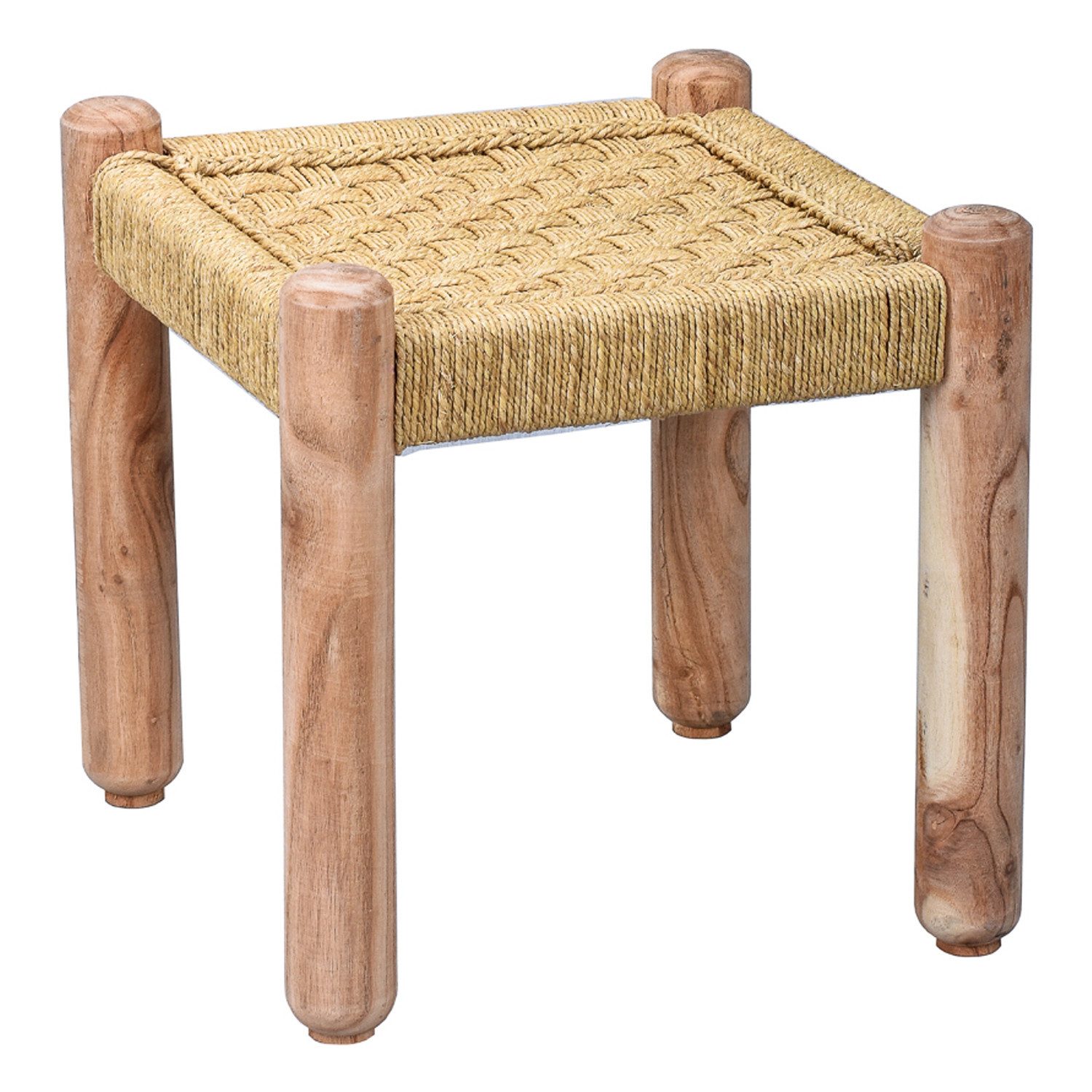 Marrakesch Orient & Mediterran Interior Gartenbank Boho Style Hocker Sitzkocker Josue 36cm, Handarbeit