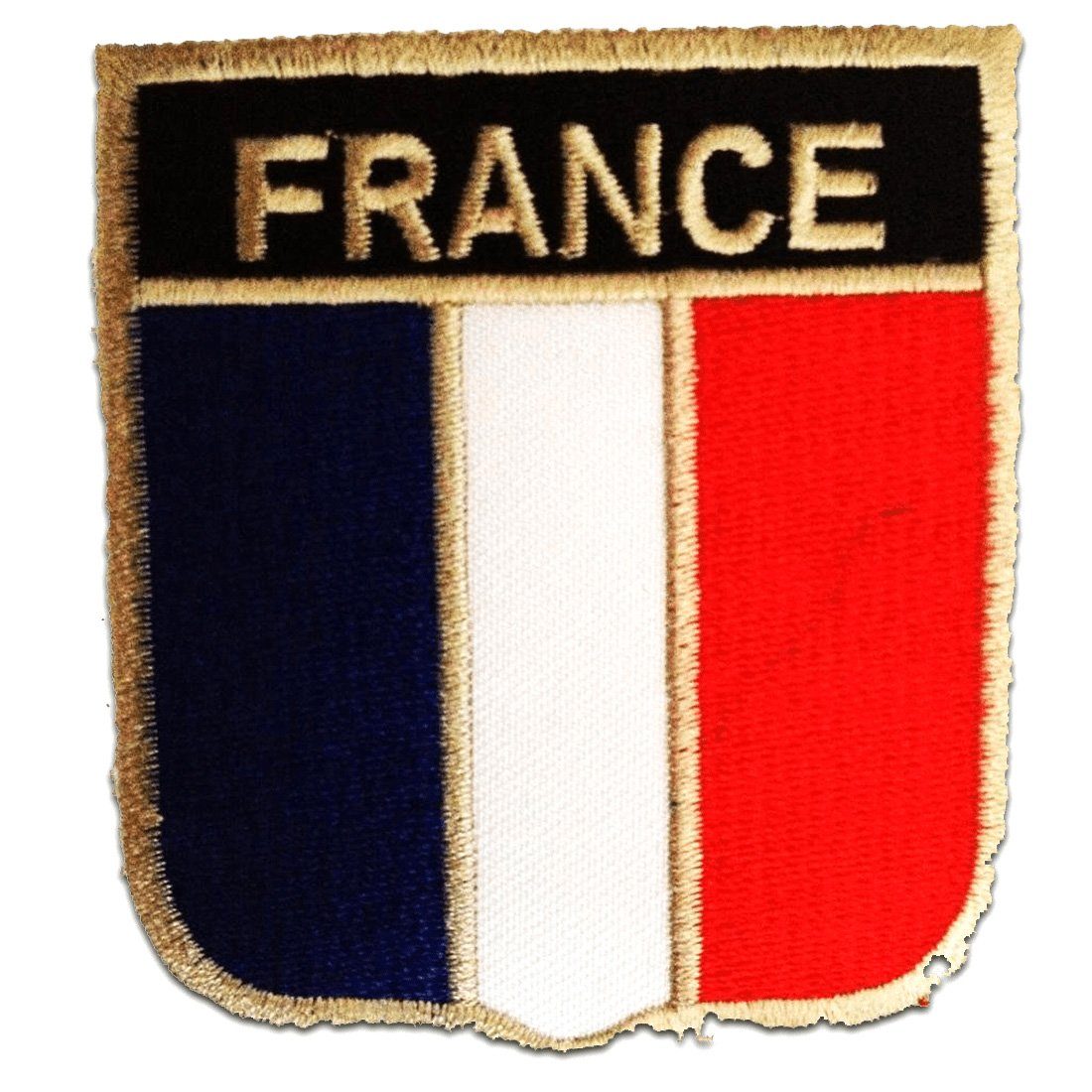 Catch the Patch Aufnäher Bügelbild, Aufbügler, Applikationen, Patches, Flicken, zum aufbügeln, Polyester, Frankreich Flagge Fahne - Größe: 6,3 x 7,5 cm
