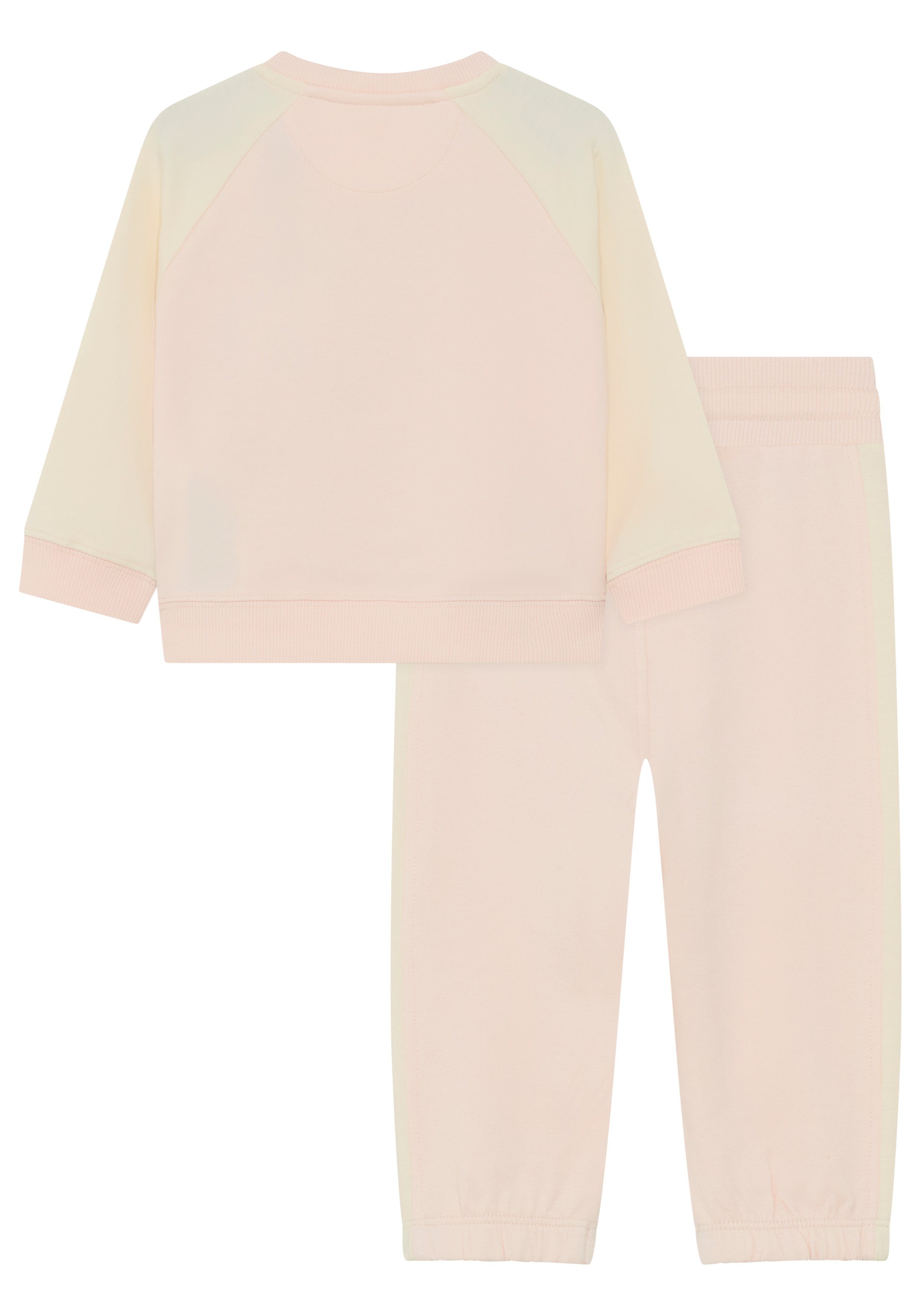 Calvin Klein Jeans Langarmshirt & Hose COLOR BLOCK RAGLAN JOG SET (Set) Regular fit mit Druckknopfverschluss