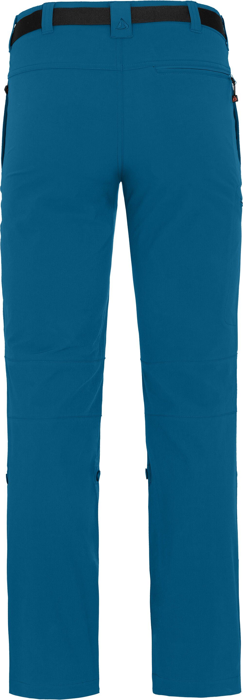 Bergson Outdoorhose REDWOOD Herren vielseitig, Langgrößen, Saphir blau pflegeleicht, Wanderhose