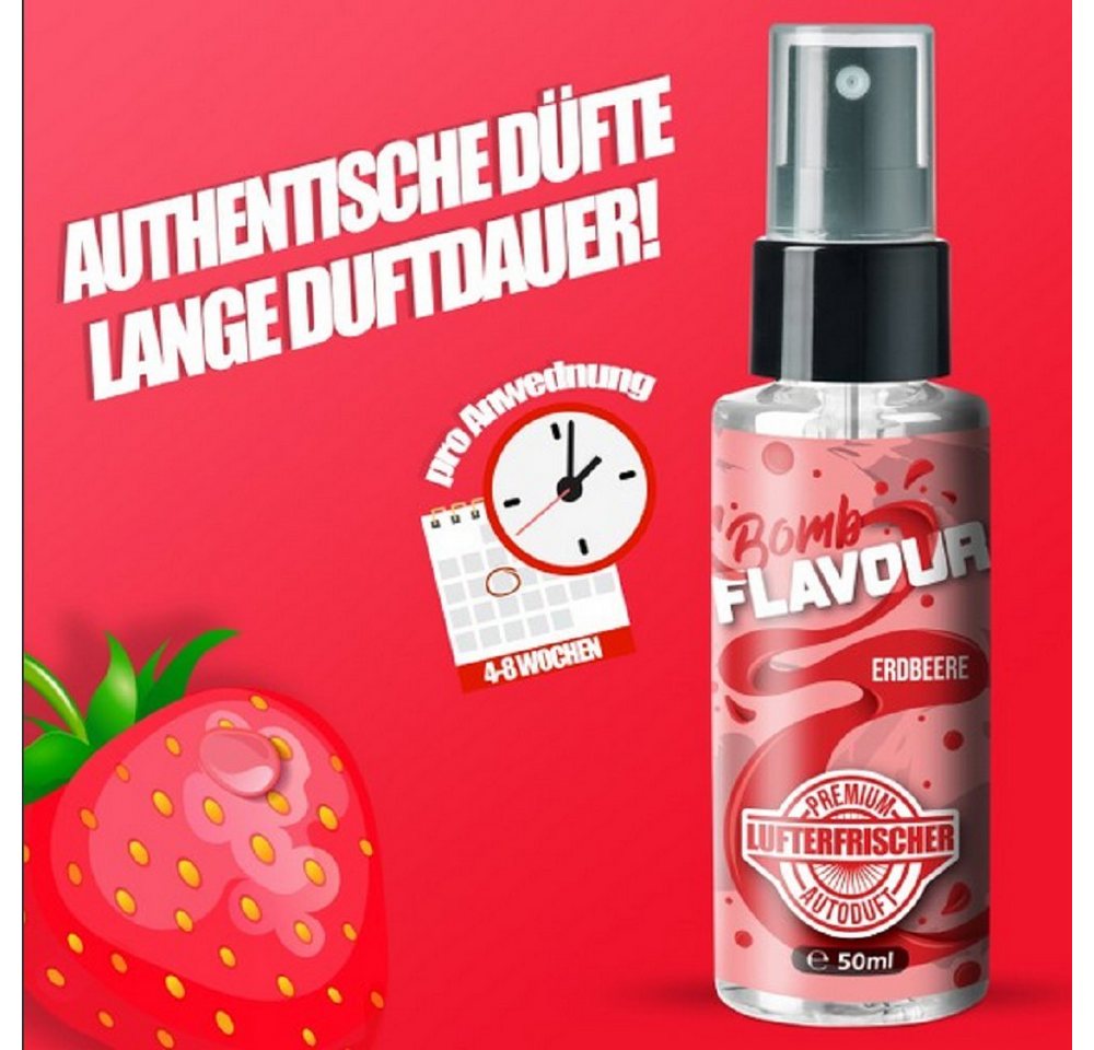 Thumbnail - ShinyChiefs Raumduft FLAVOUR BOMB Autoduft mit Erdbeere Geruch - Premium Lufterfrischer (1-St)