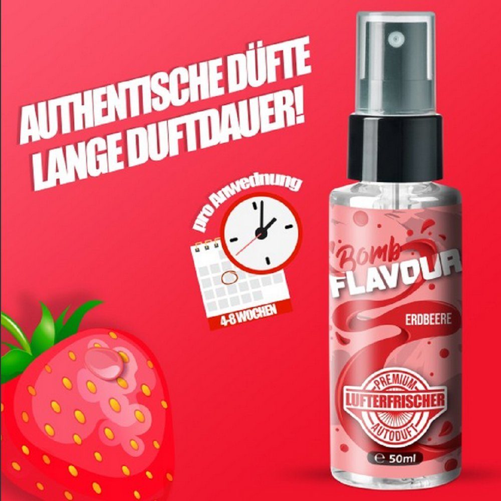 ShinyChiefs Raumduft FLAVOUR BOMB Autoduft mit Erdbeere Geruch