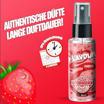 ShinyChiefs Raumduft FLAVOUR BOMB Autoduft mit Erdbeere Geruch - Premium Lufterfrischer (1-St)