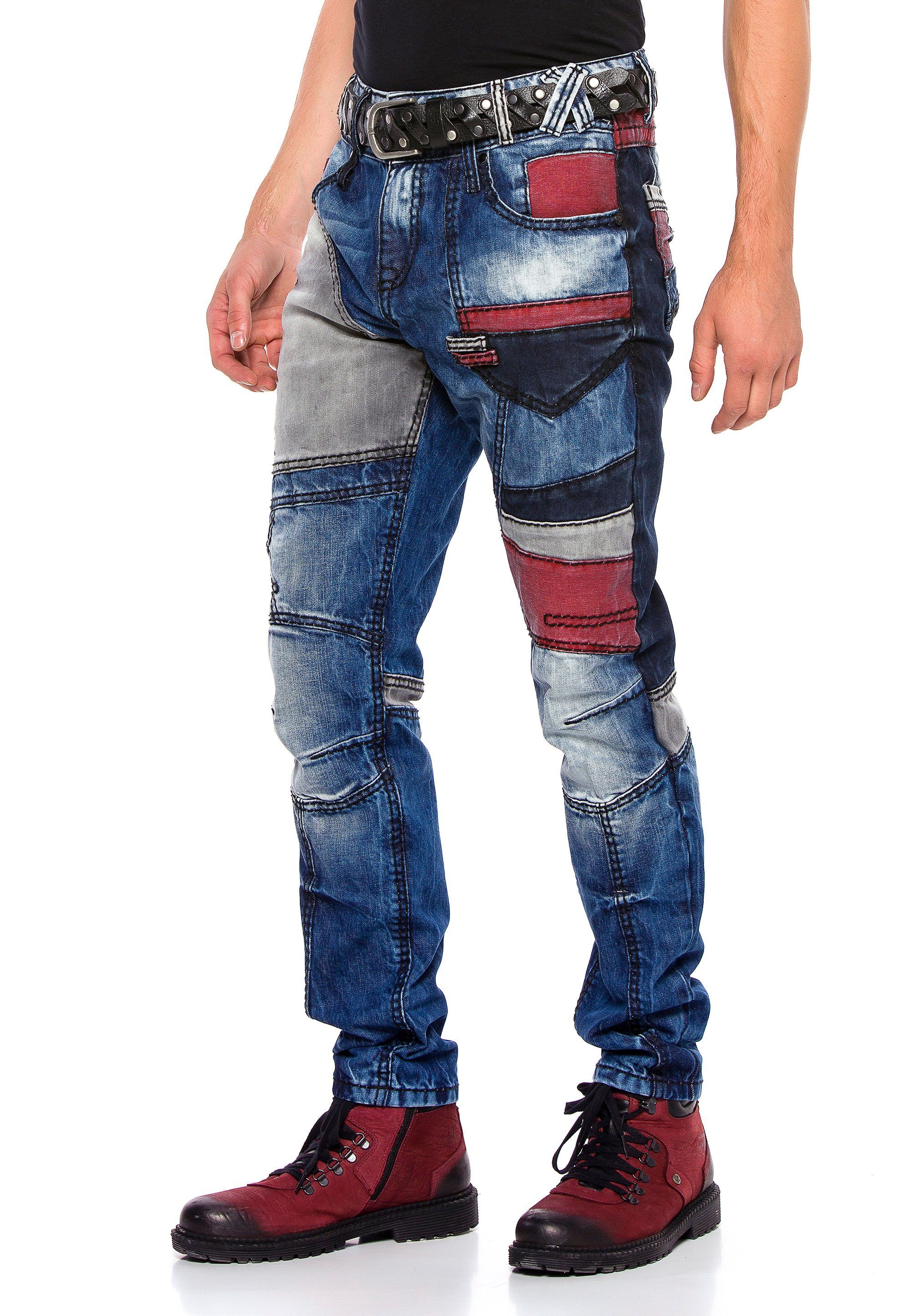 Cipo & Baxx Bequeme Jeans im extravaganten Design