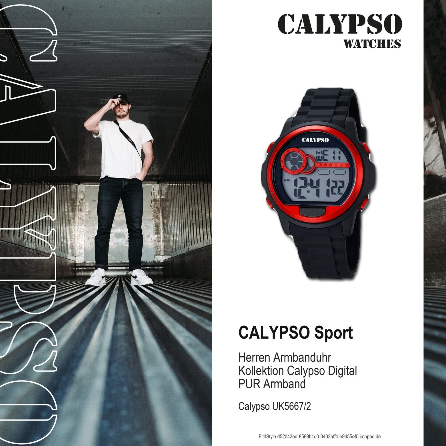 CALYPSO WATCHES Digitaluhr Calypso Herren Uhr K5667/2 Kunststoffband, (Digi günstig online kaufen