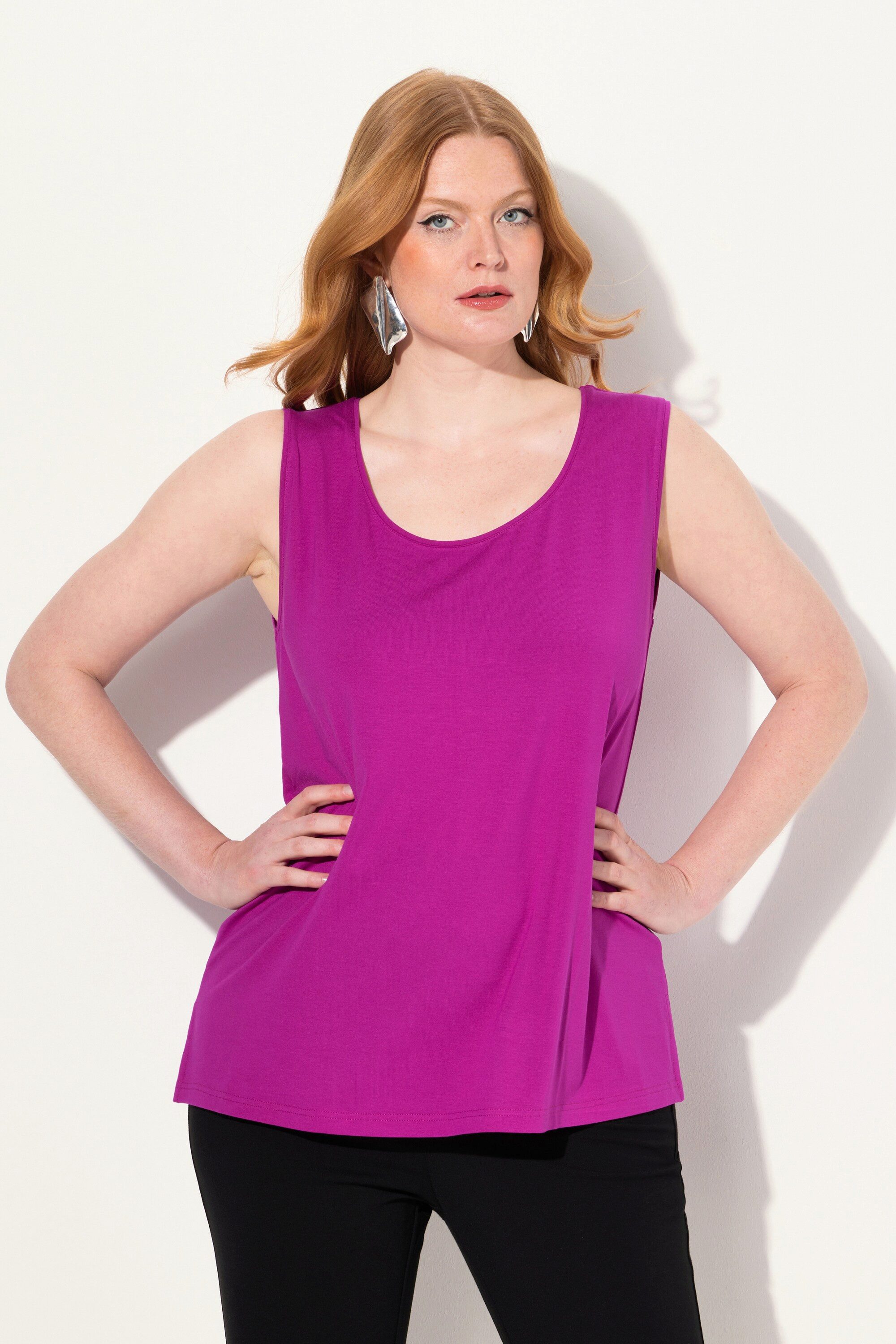 Ulla Popken Longtop Top Rundhals Classic günstig online kaufen