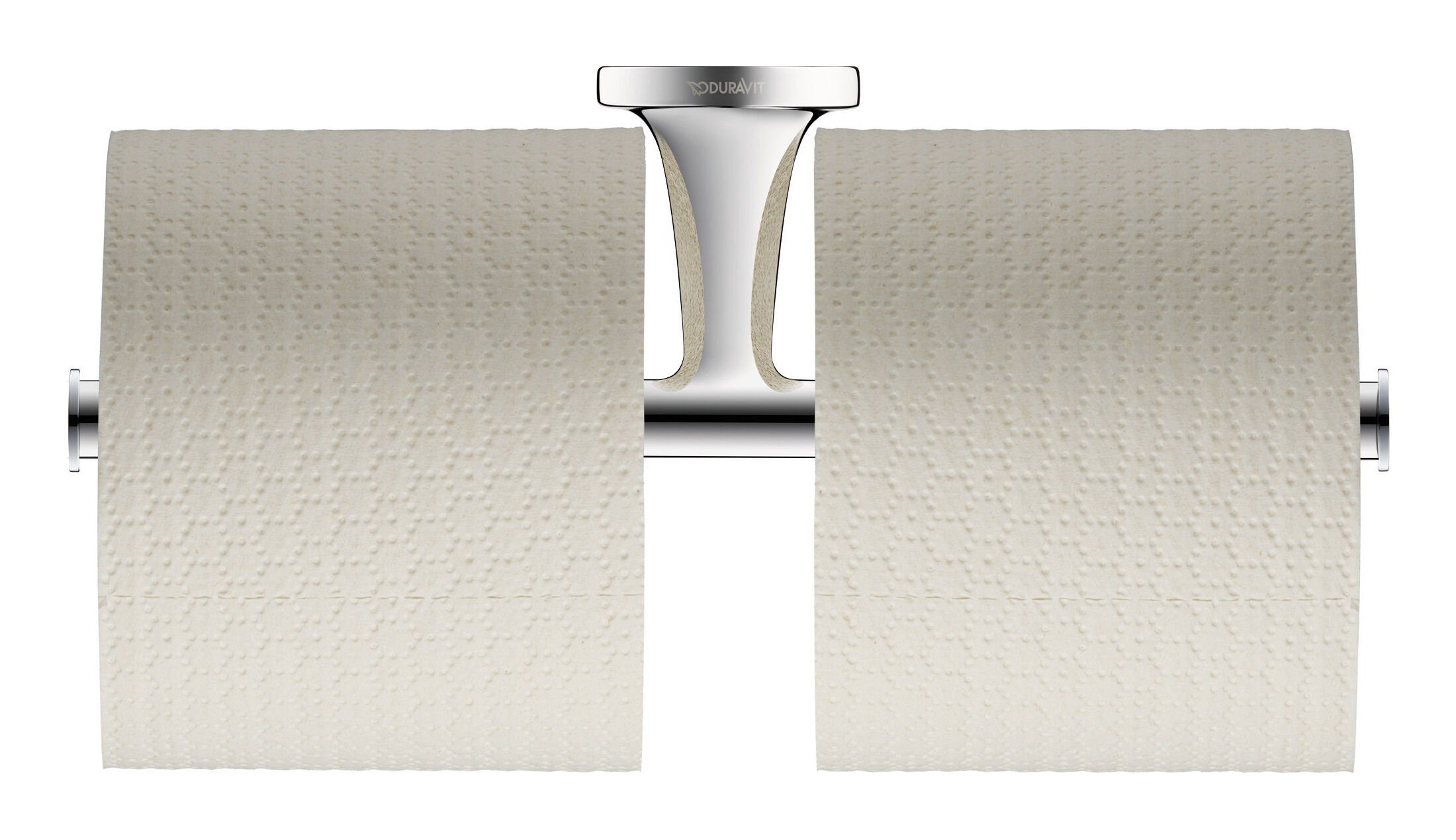 Duravit Toilettenpapierhalter Starck T, Papierrollenhalter doppelt 255 mm - Chrom