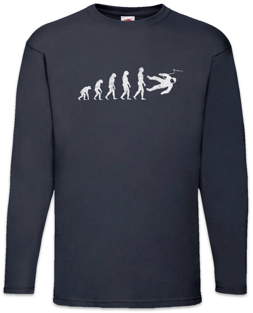 Langarmshirt Astronaut Evolution Langarm T-Shirt Space Weltraum Cosmonaut Cosmos