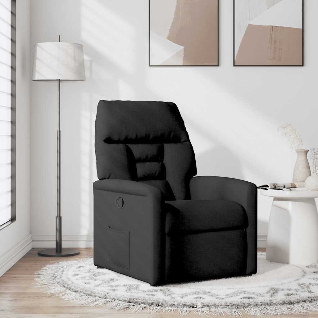 vidaXL Sessel Relaxsessel Schwarz Stoff (1-St) günstig online kaufen
