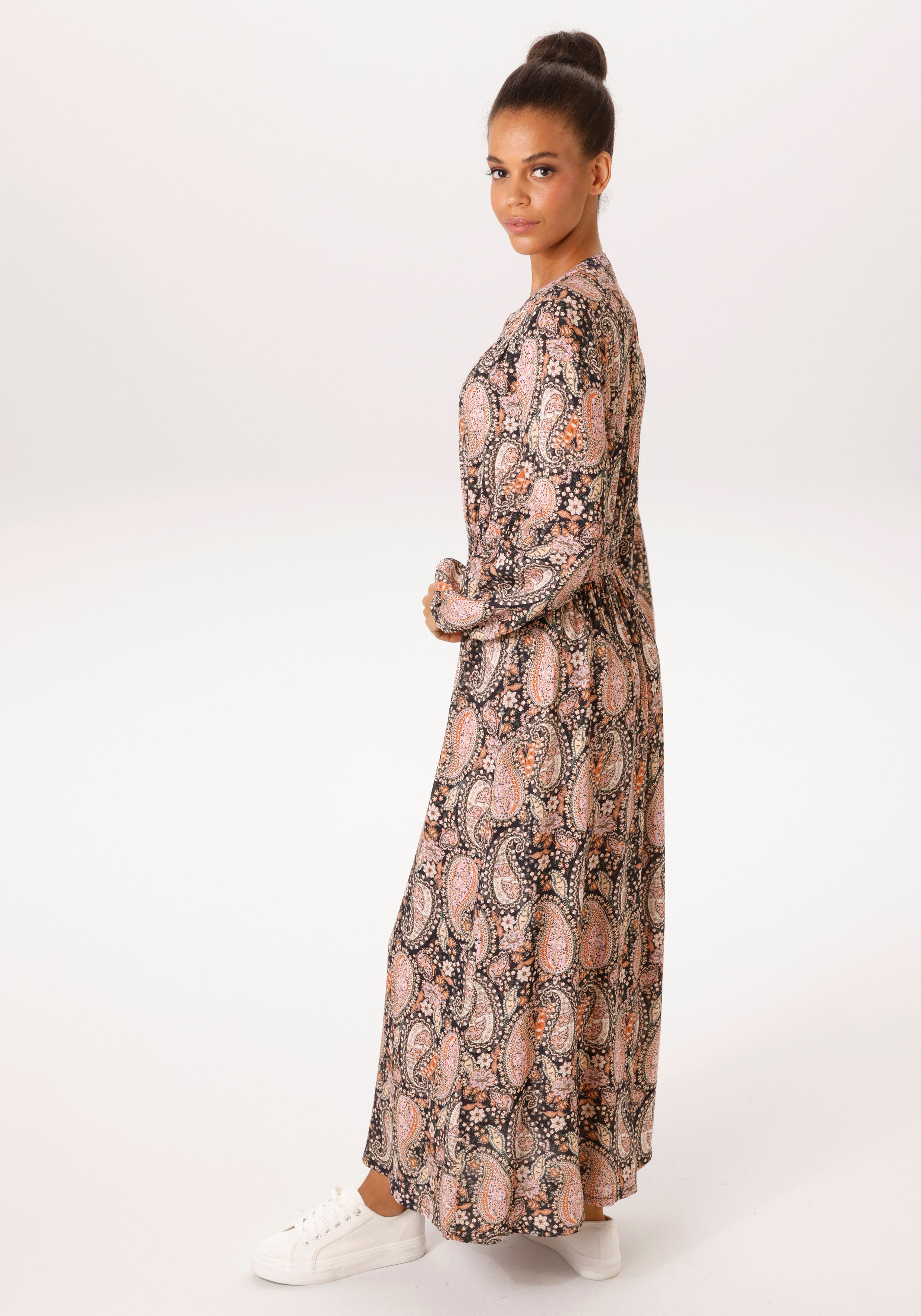 Aniston CASUAL Maxikleid mit fantasievollem Paisley-Muster bedruckt - NEUE günstig online kaufen