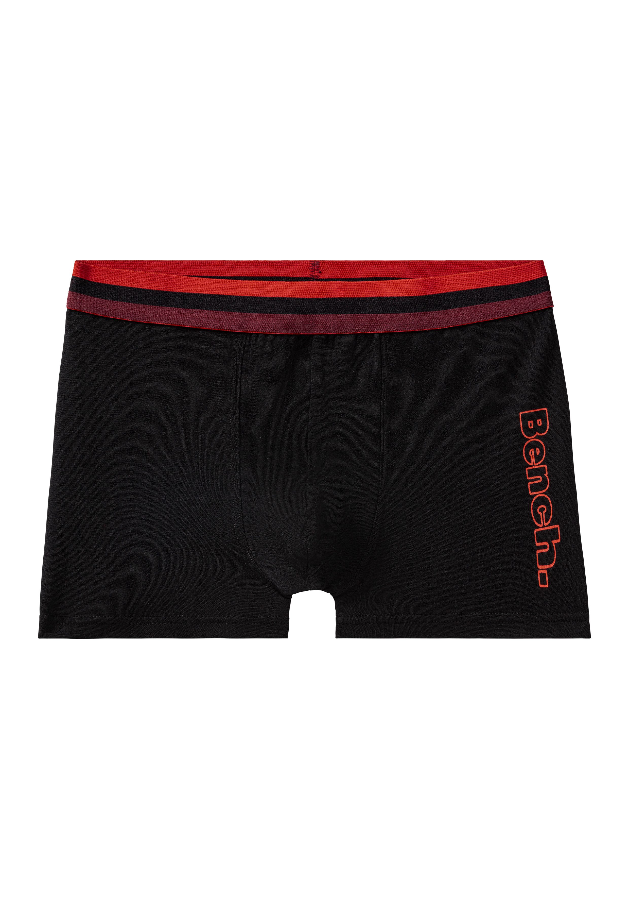 Bench. Boxer Boxershorts für Jungen (Packung, 5-St) mit Logo Druck am Bein