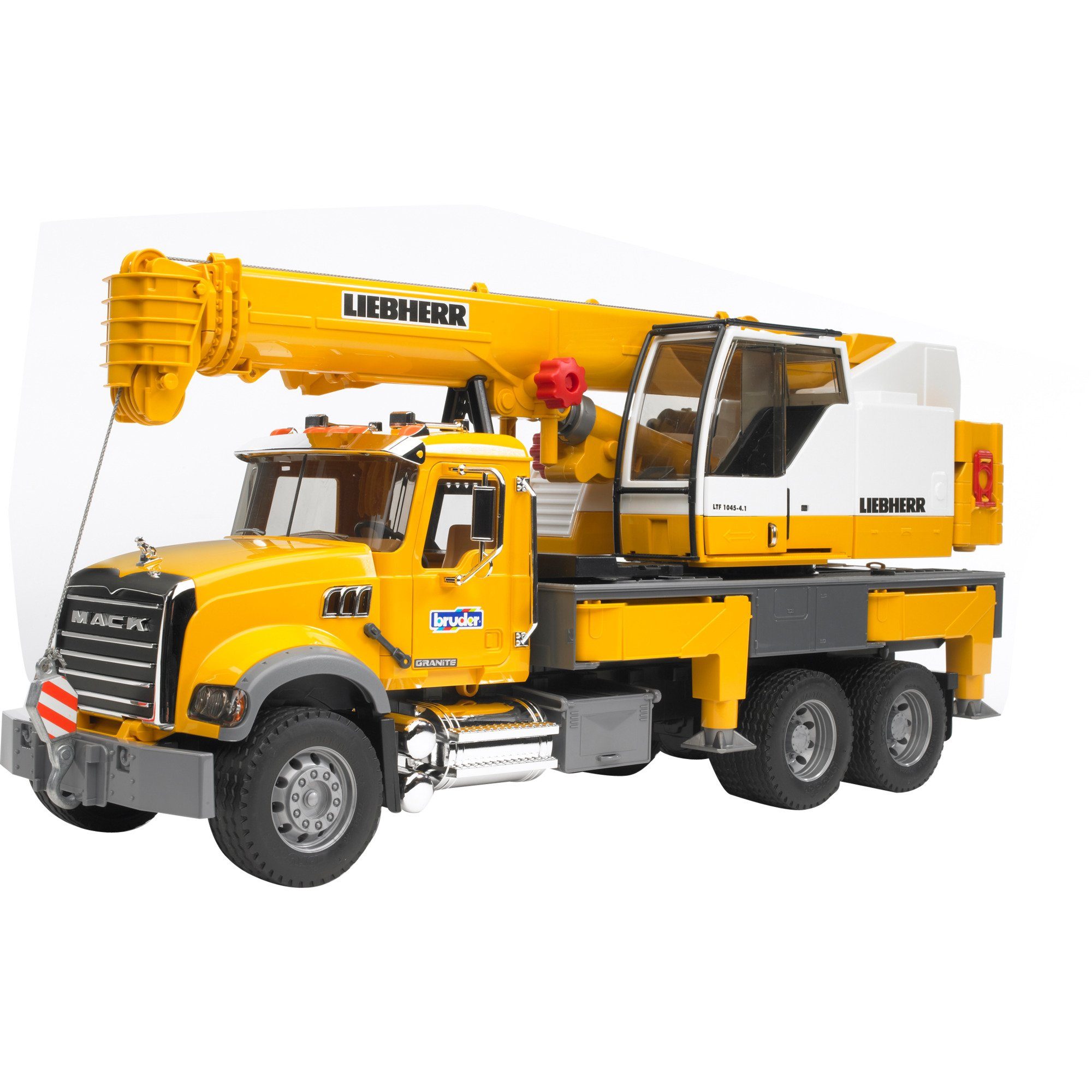 Bruder® Spielzeug-LKW bruder MACK Granite Liebherr Kran-LKW