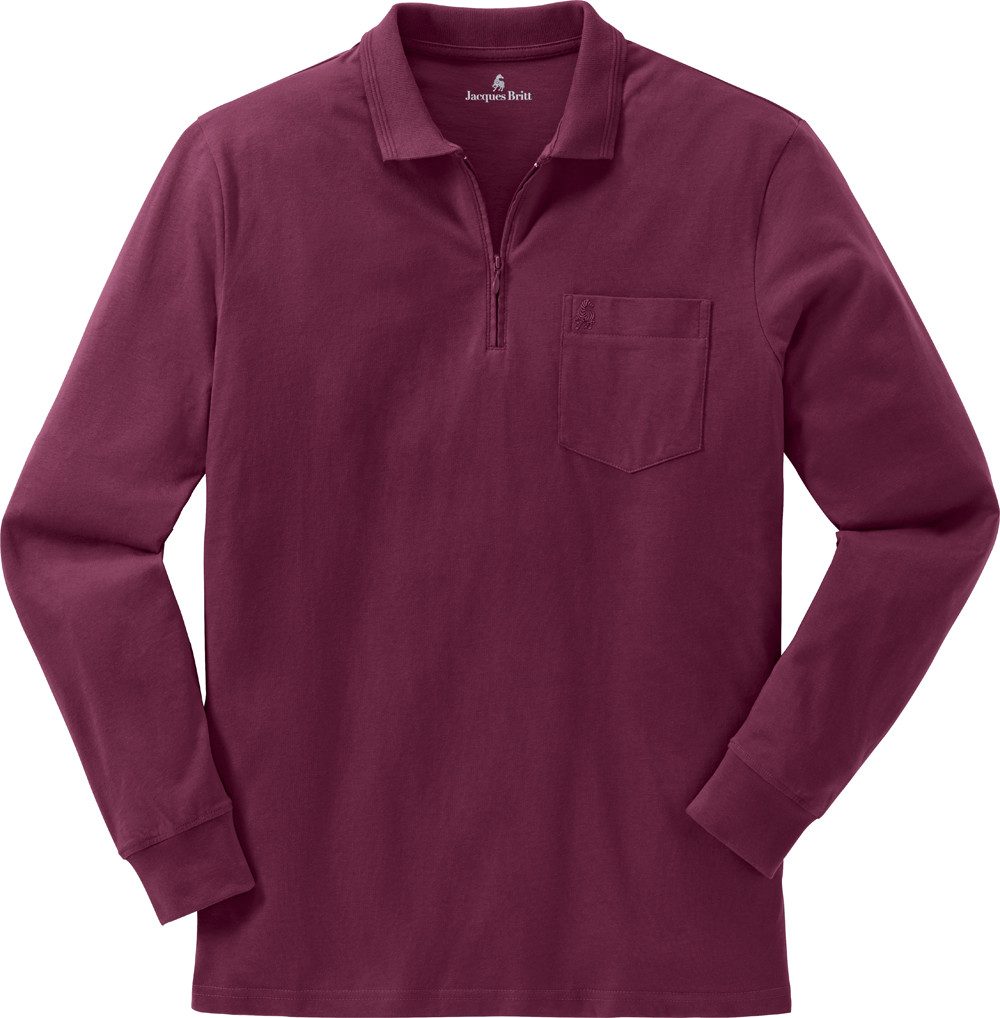 Jacques Britt Langarm-Poloshirt Superweich mit hohem Baumwoll-Anteil – Bild 5 von 5
