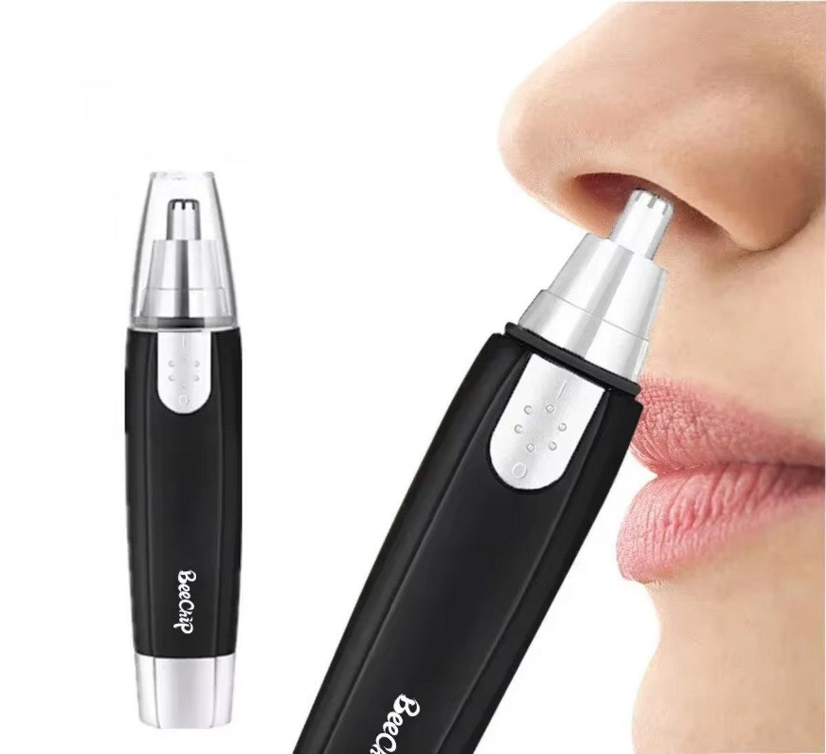 Montegoni Beauty-Trimmer Elektrischer Nasen- und Ohrenhaarschneider für Männer und Frauen, Schmerzloser Haarschneider mit langlebiger Klinge für präzises Trimmen
