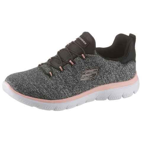 Skechers Summits-Quick Getaway Slip-On Sneaker Slipper, Freizeitschuh, Komfortschuh mit Gummiband