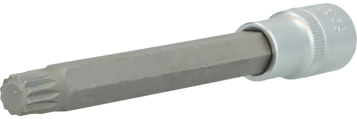 Bohrer- und Bitset 1/2" Vielzahn-Bit-Stecknuss, 140 mm lang, M12