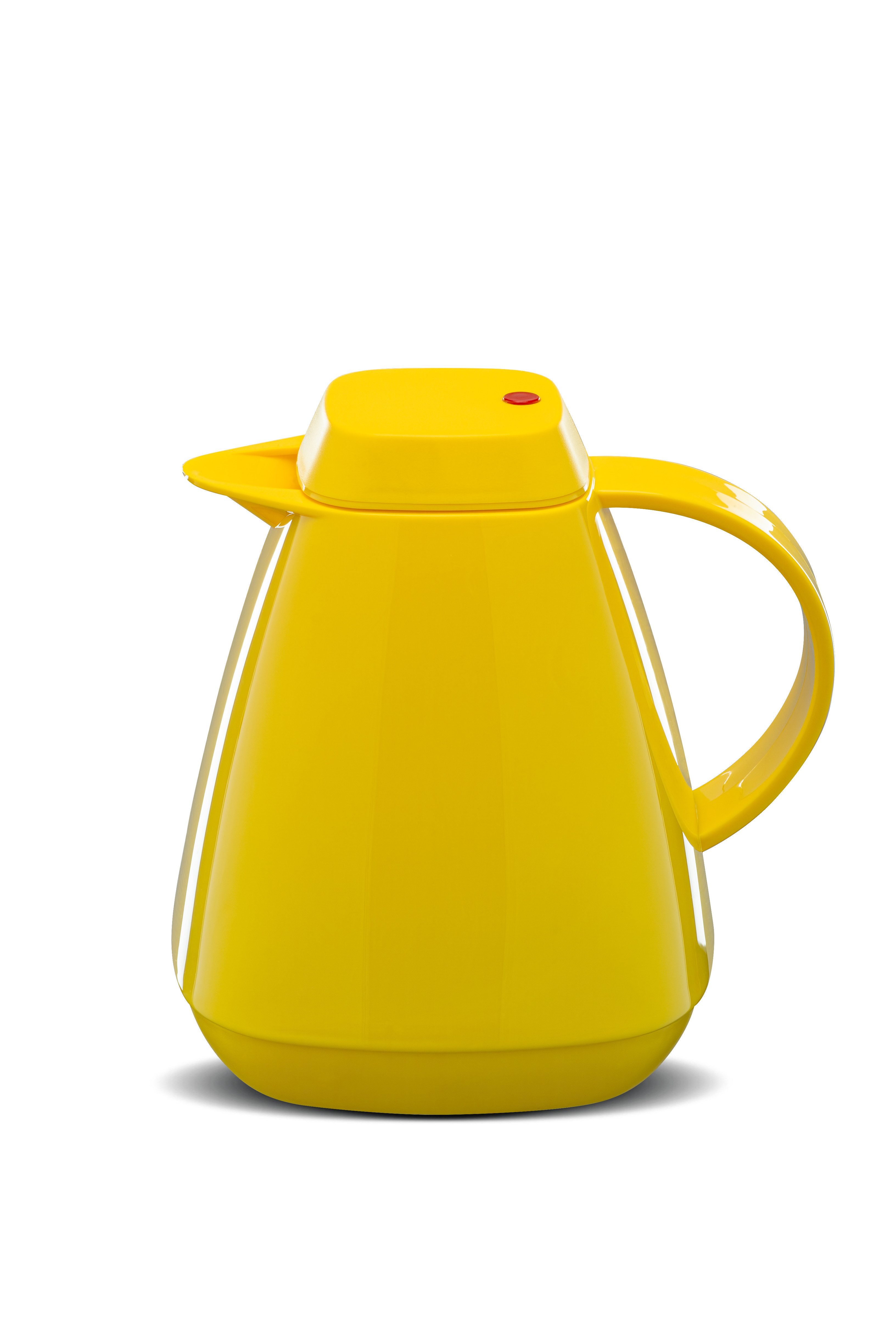 ROTPUNKT Isolierkanne 1,0 Liter 650 Glaseinsatz I hochwertig I Thermokanne I 24 Std heiß, (Kaffeekanne I Teekanne), robust und auslaufsicher