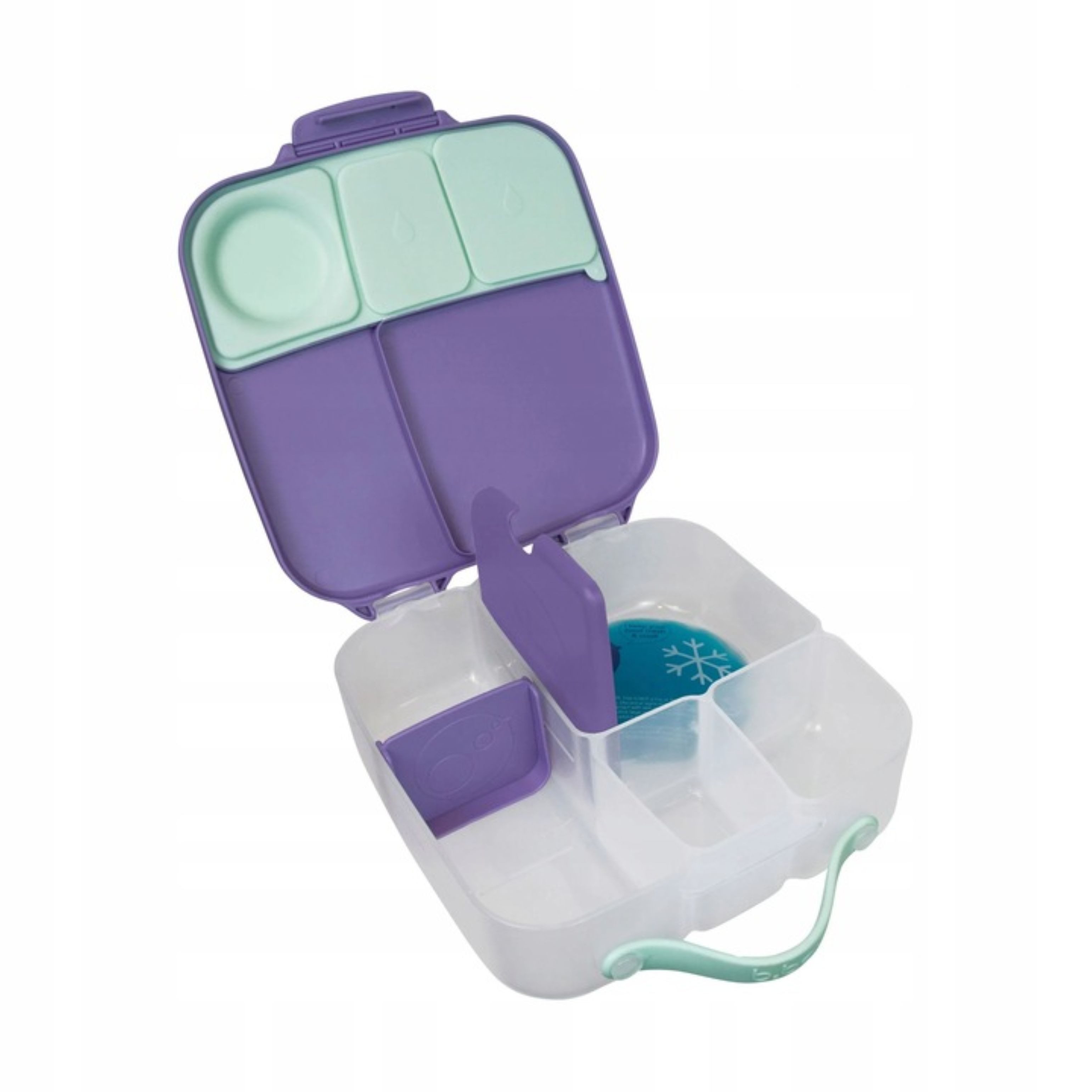 B.BOX Lunchbox B.box Lunchbox Lilac Pop Brotdose mit Kühlakku & 5 Fächern BPA-frei, (1-tlg)