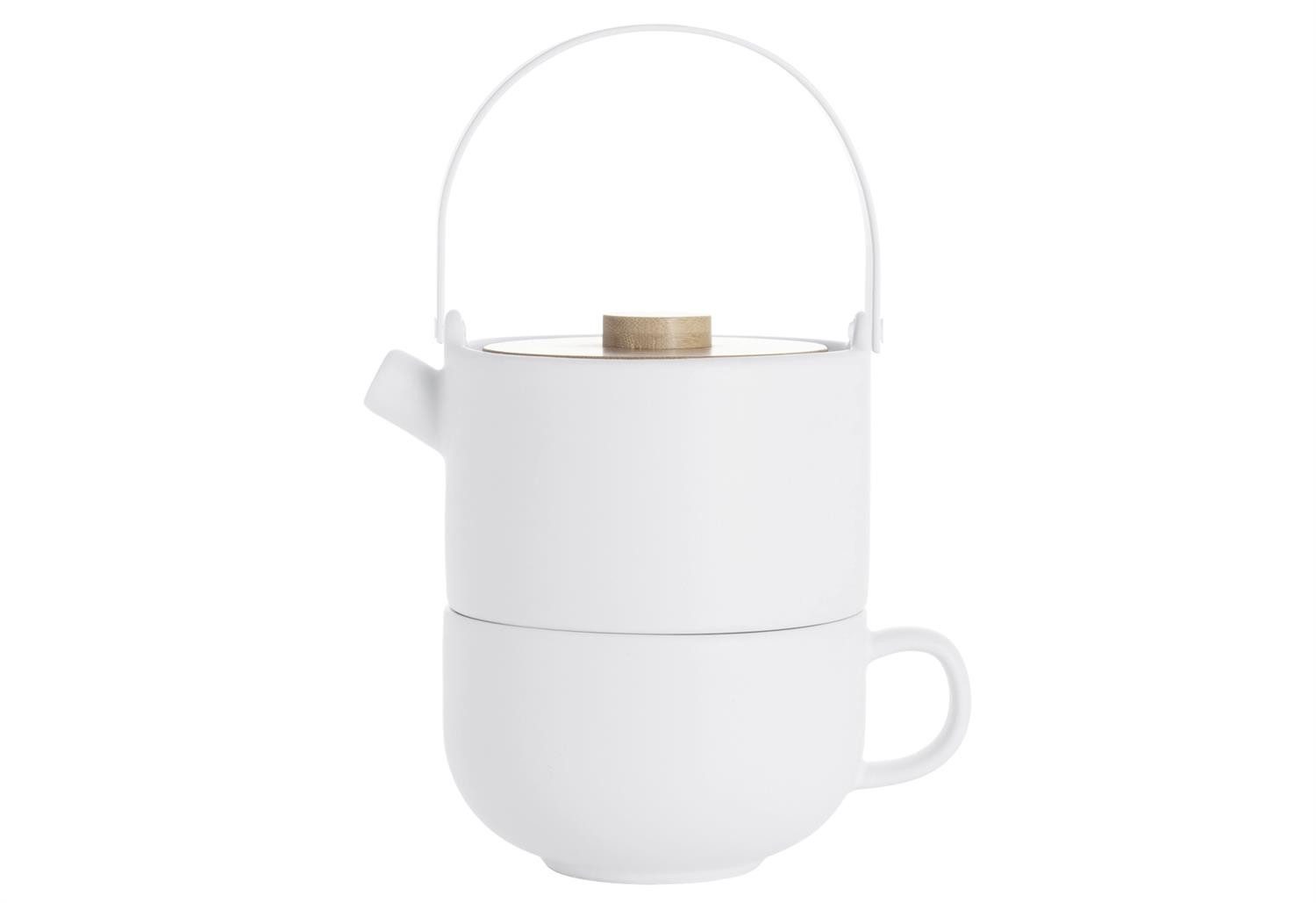Bredemeijer Ersatzscherkopf BREDEMEIJER Teekanne Tea for one Umea 0,5 Liter weiß