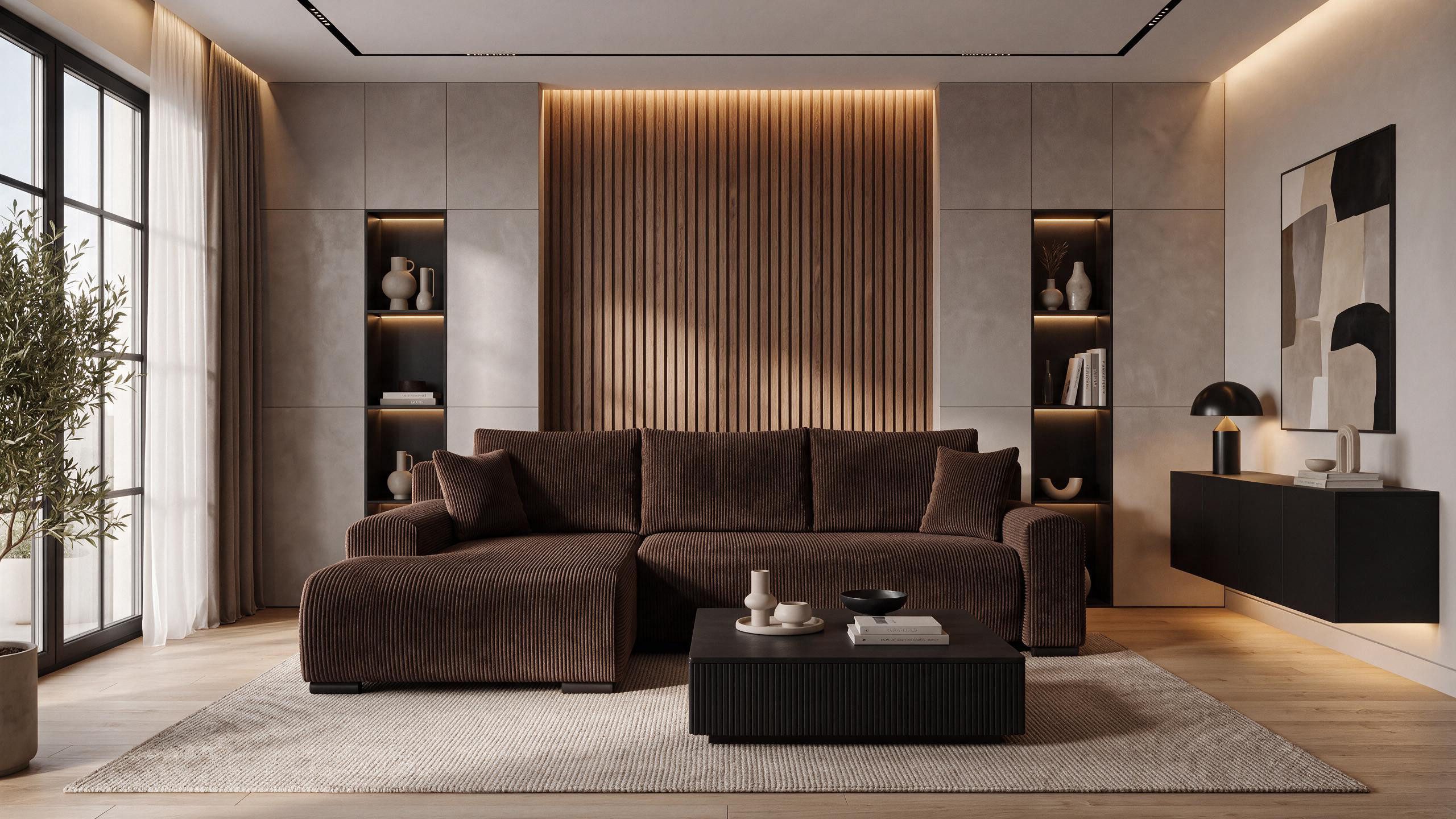storez24 Ecksofa Soffe, mit Bettkasten und Schlaffunktion, Cordstoff, L-Form, bequem