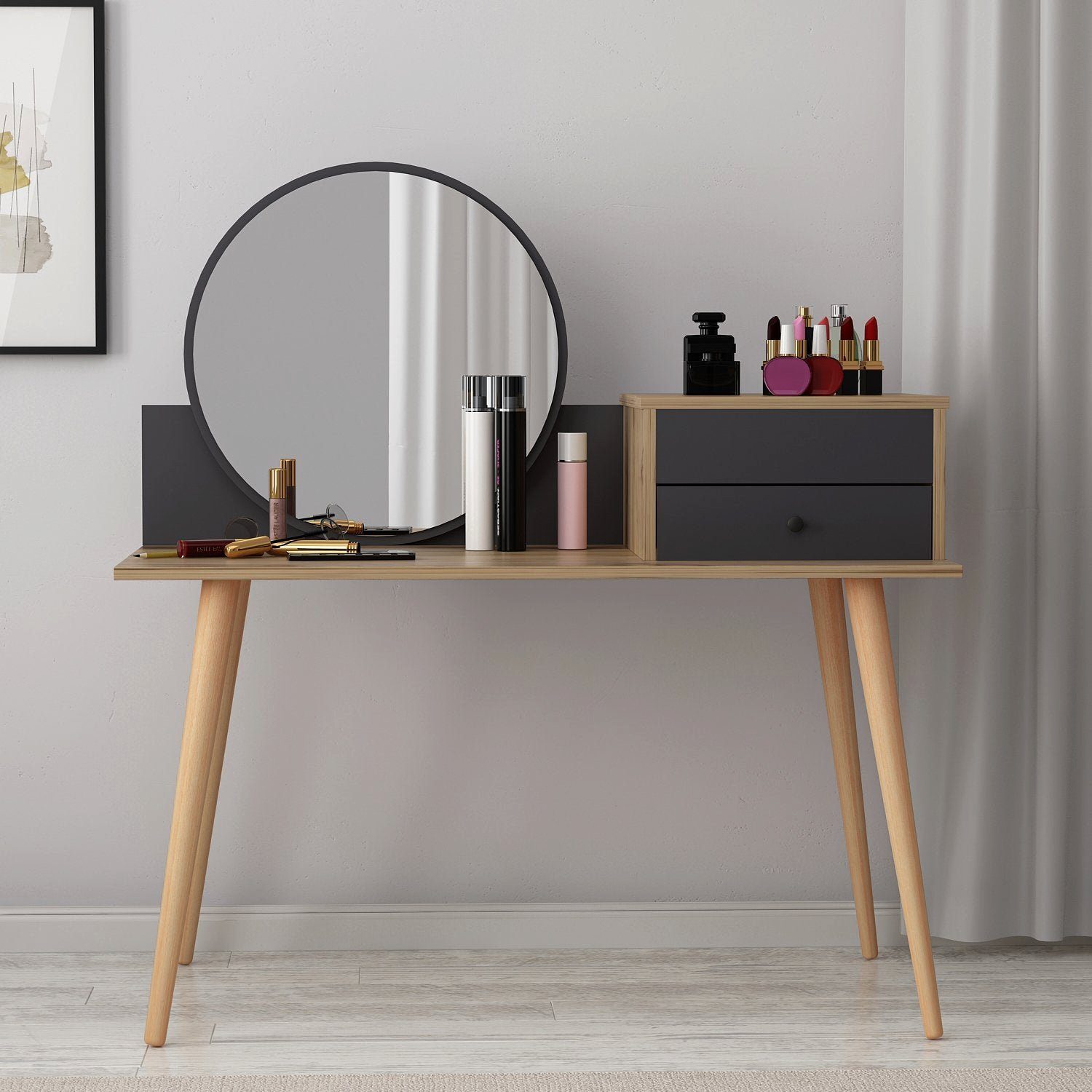 Luxusbetten24 Schminktisch Designer Schminktisch Angel, inklusive Spiegel