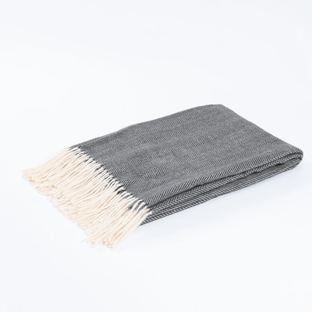 Wohndecke Wolldecke MILA Farbauswahl- 140 x 200 cm, HOME DELUXE, Kuscheldec günstig online kaufen