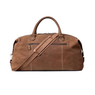 DRAKENSBERG Reisetasche Weekender »Ray« Havana-Braun, im Safari-Look für Damen und Herren, handgemacht aus Premium Leder