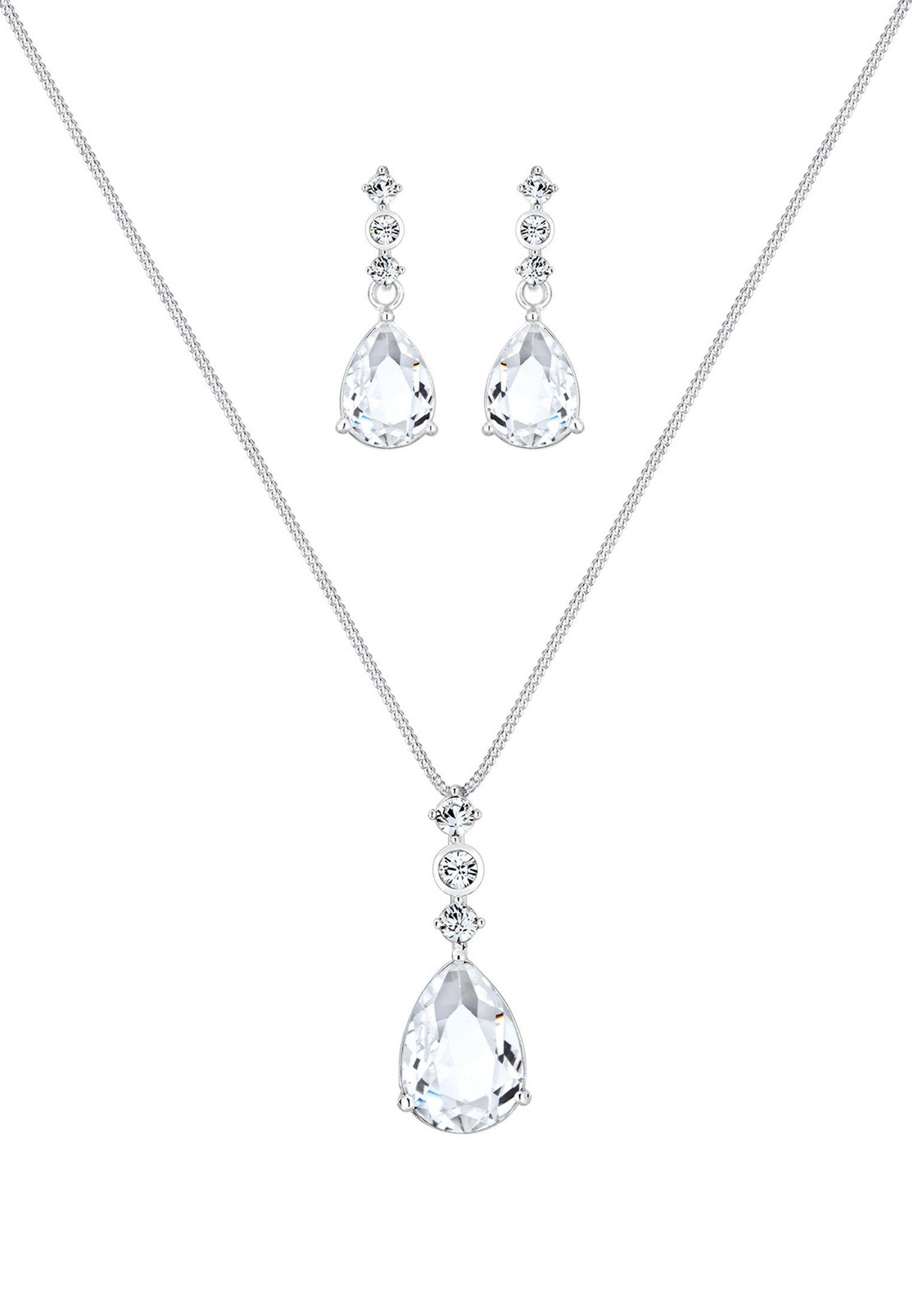 Elli Premium Schmuckset Set Tropfen Kristalle günstig online kaufen